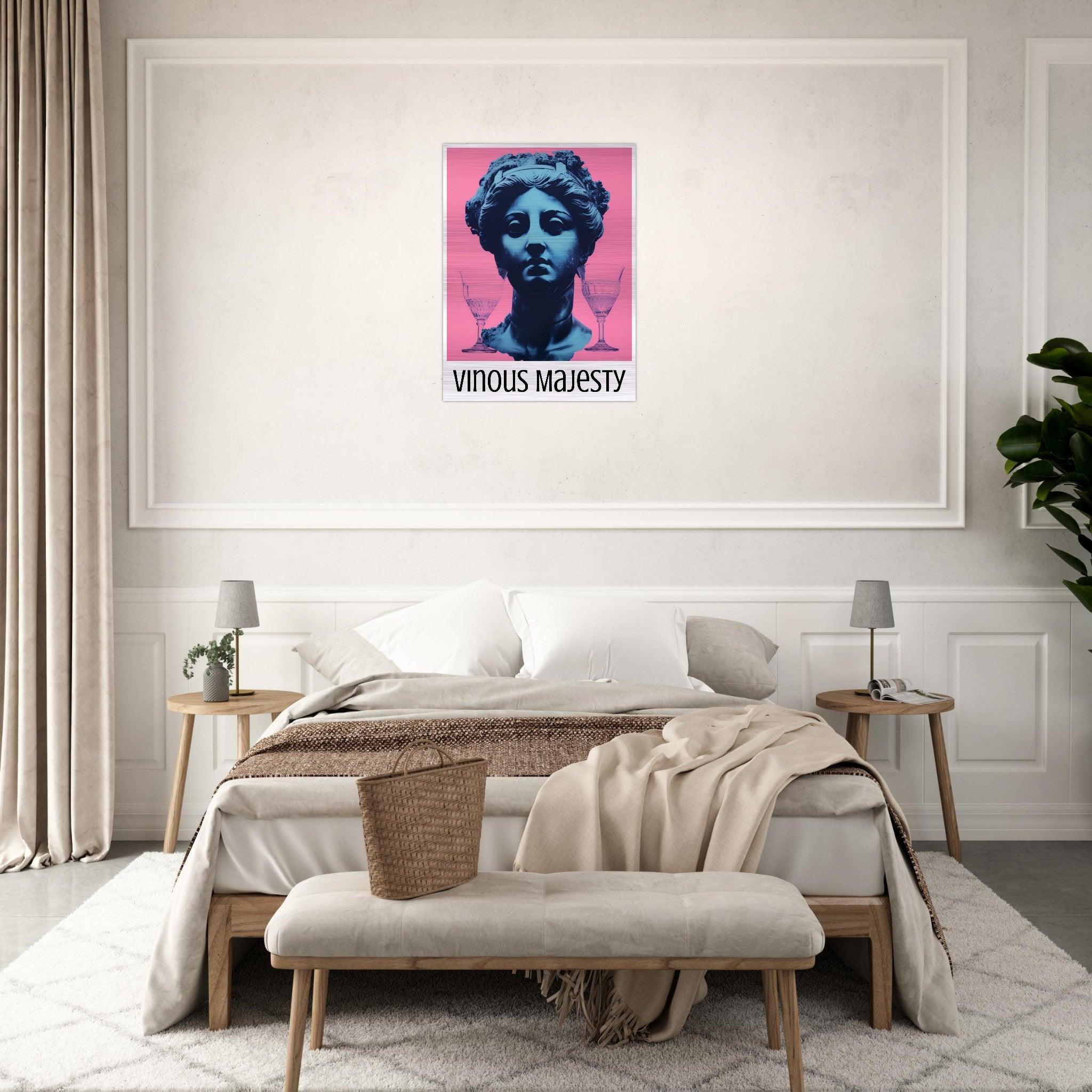 Vinous Majesty: Classic Elegance on Brushed Aluminum - SOMM DIGI