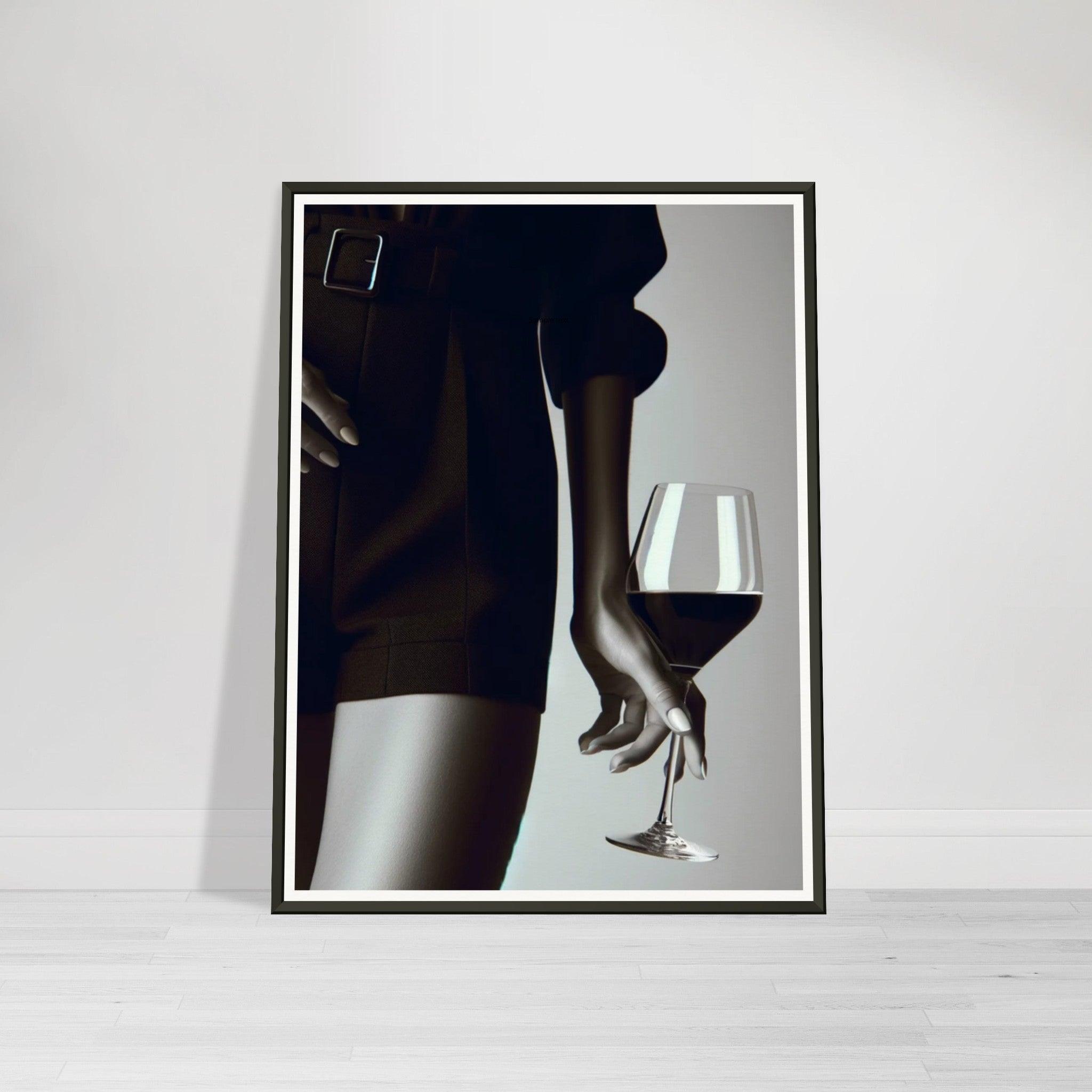 Contemporary Elegance Framed Wine Poster - SOMM DIGI