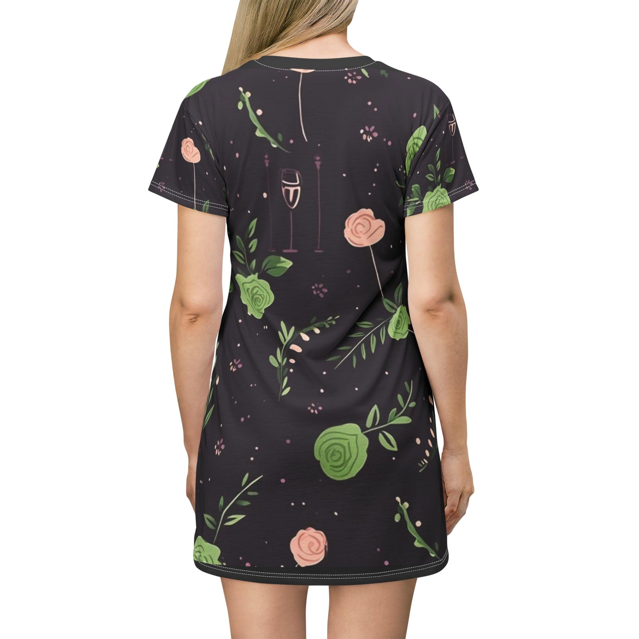Wine T-Shirt Dress - SOMM DIGI