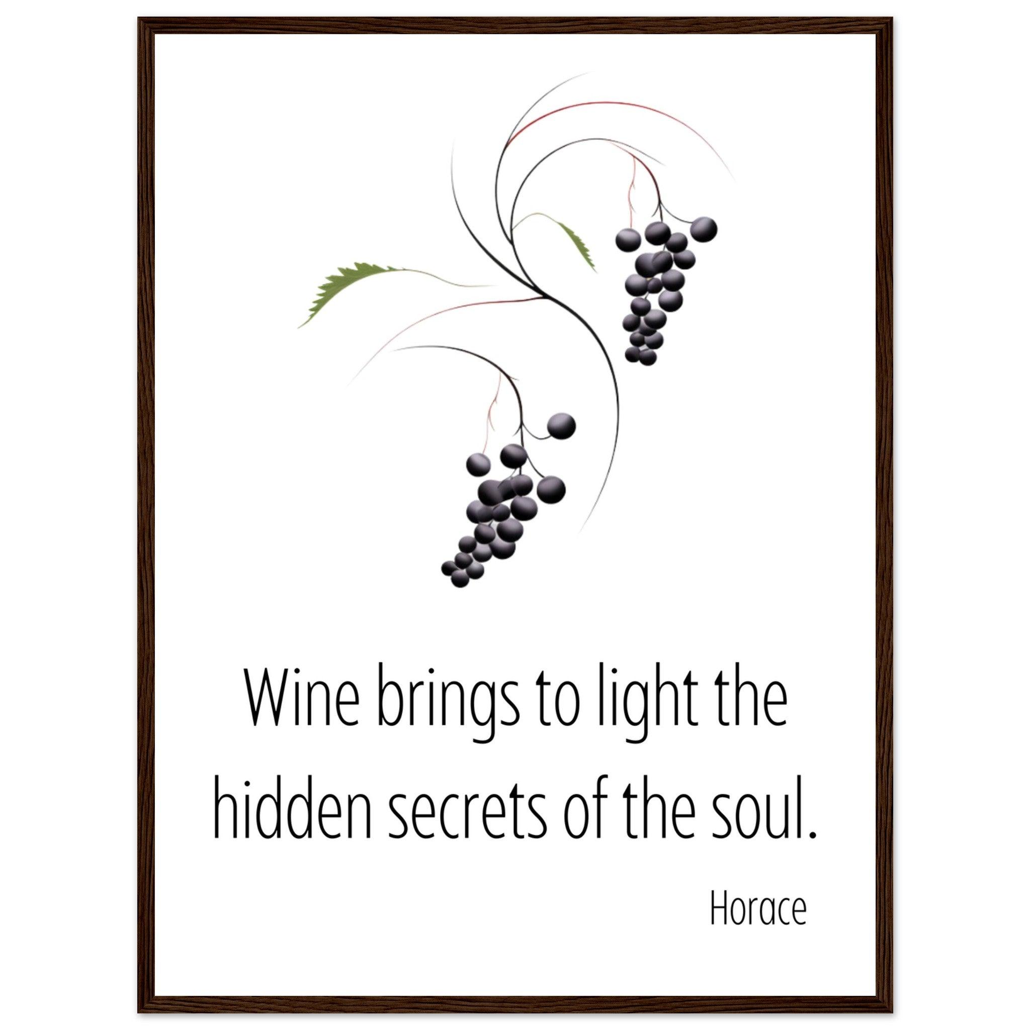 Wine Quotes Wall Art: Soul's Secrets - SOMM DIGI