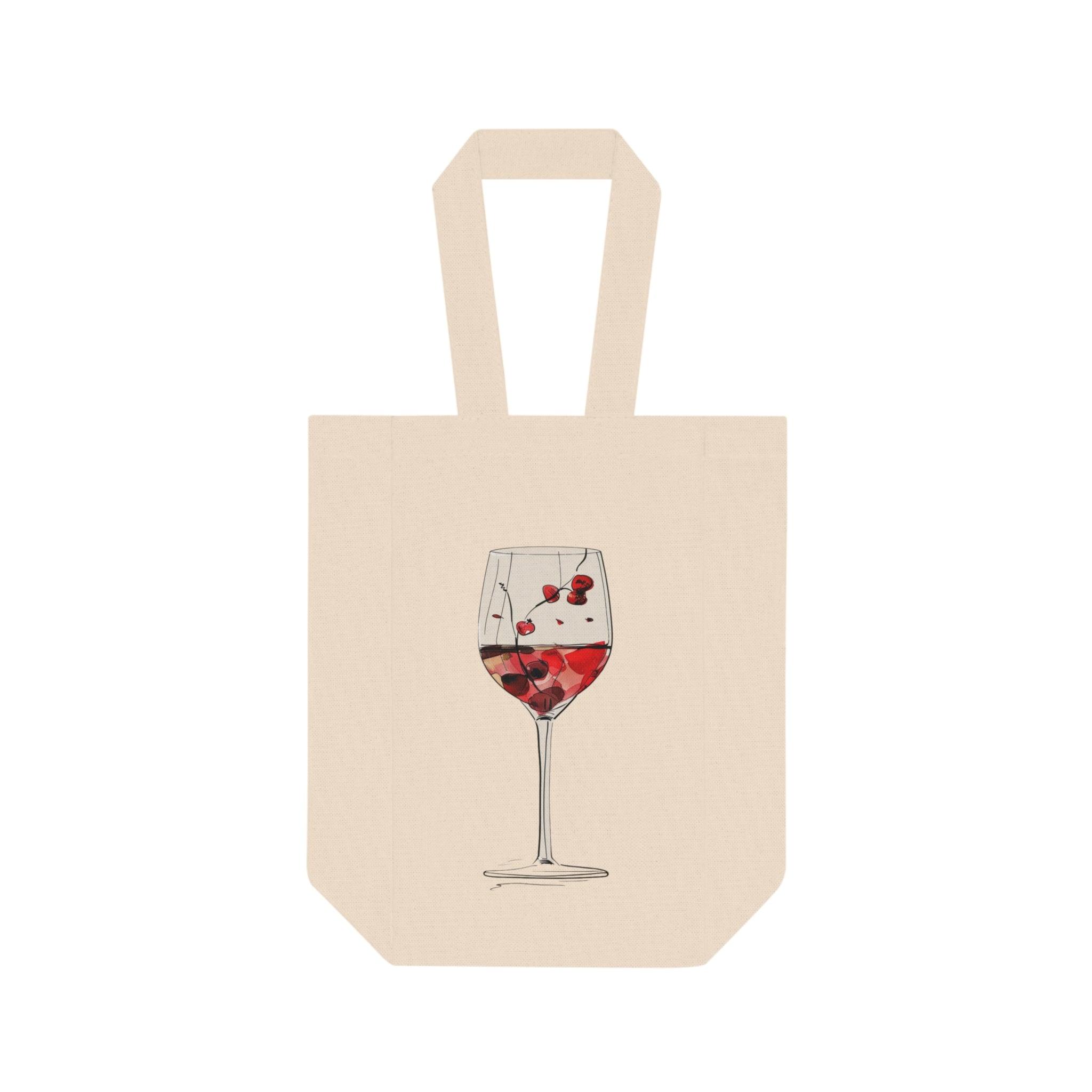 2 bottle wine tote bag