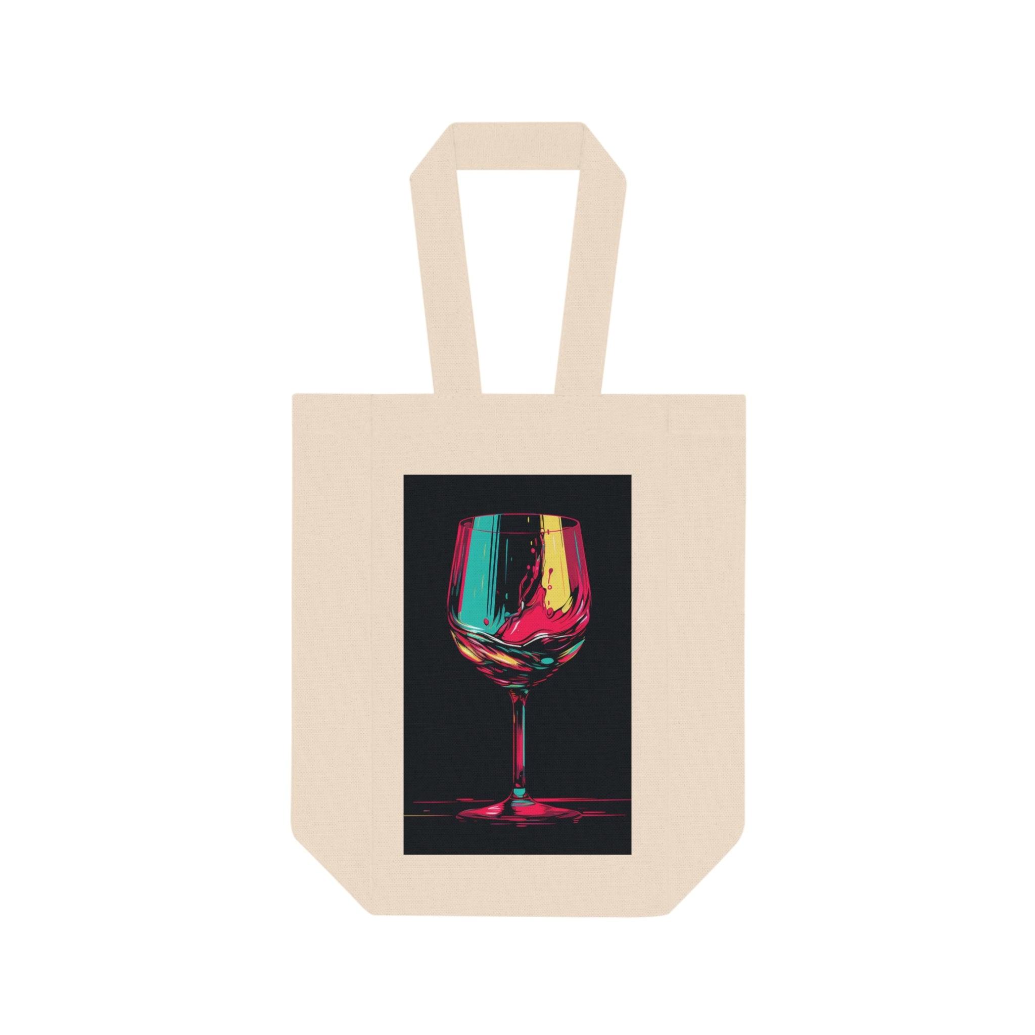 2 bottle wine tote bag