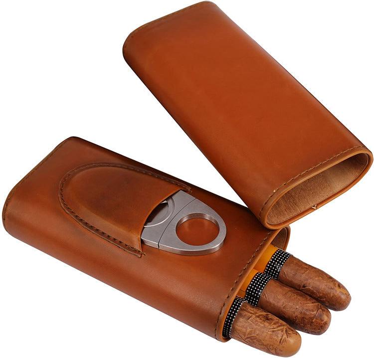 Two-end Hardware With Cigar Cutter, Cigar Holster, Portable Humidor - SOMM DIGI