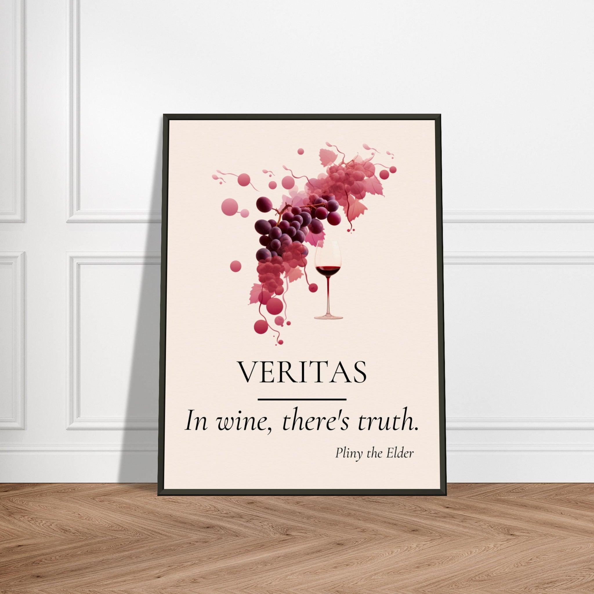 Truth in Every Sip - Wine Quotes Wall Art - SOMM DIGI