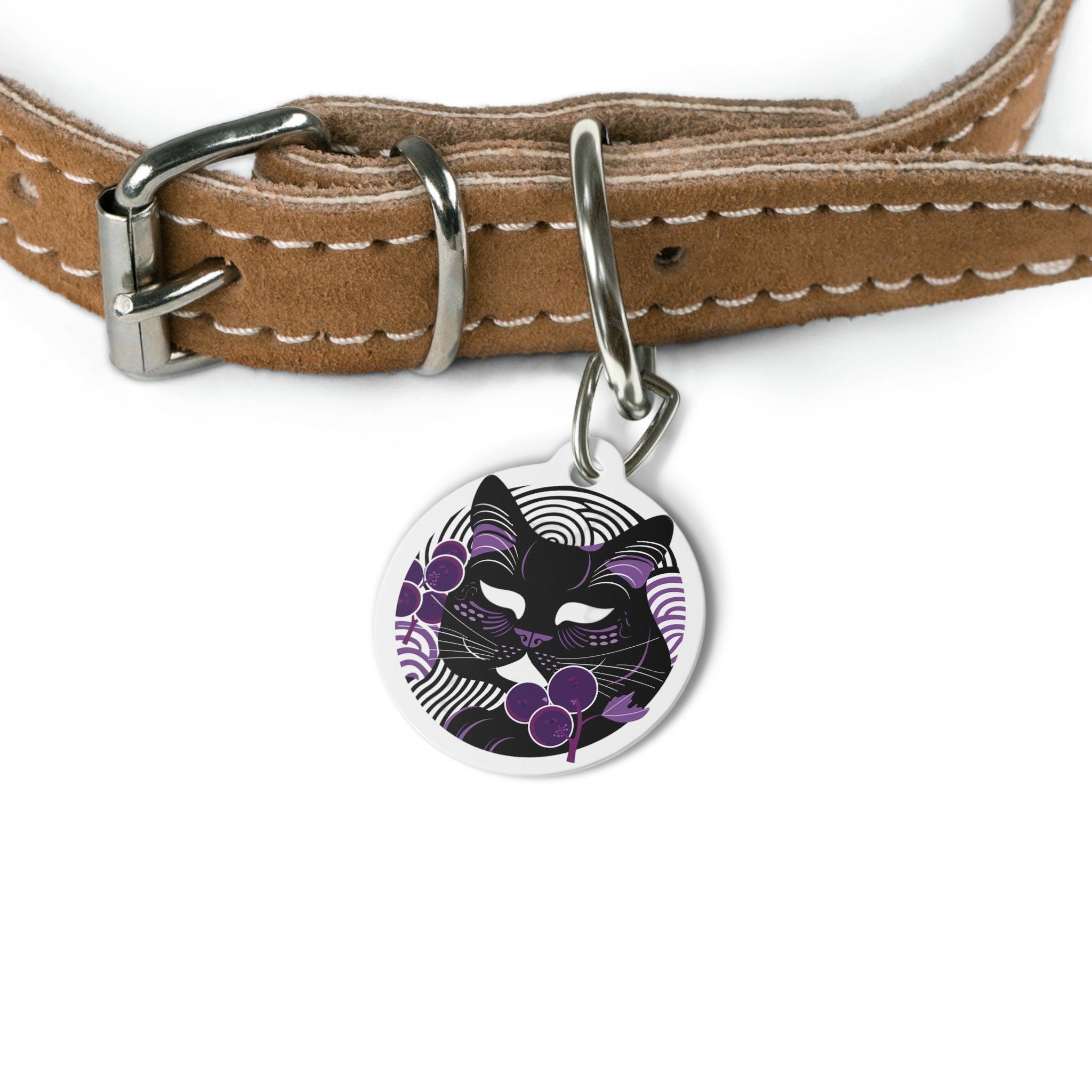 Midnight Florals: Wine & Whiskers Elegance Tag - SOMM DIGI