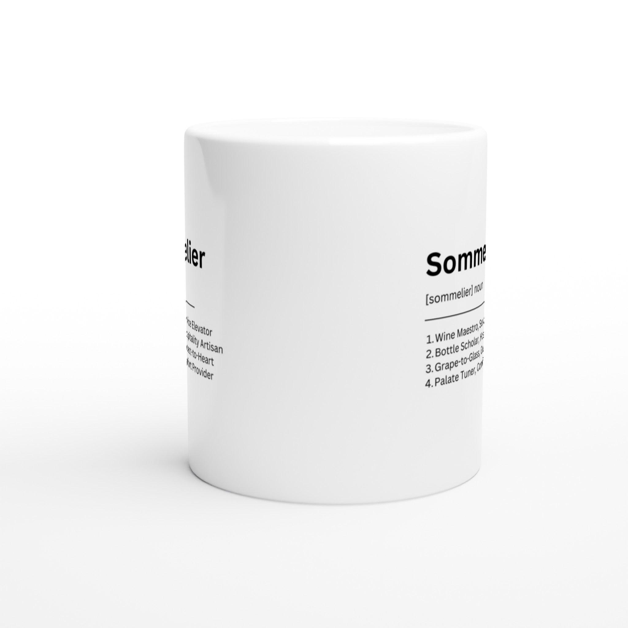 Sommelier White 11oz Ceramic Mug - SOMM DIGI