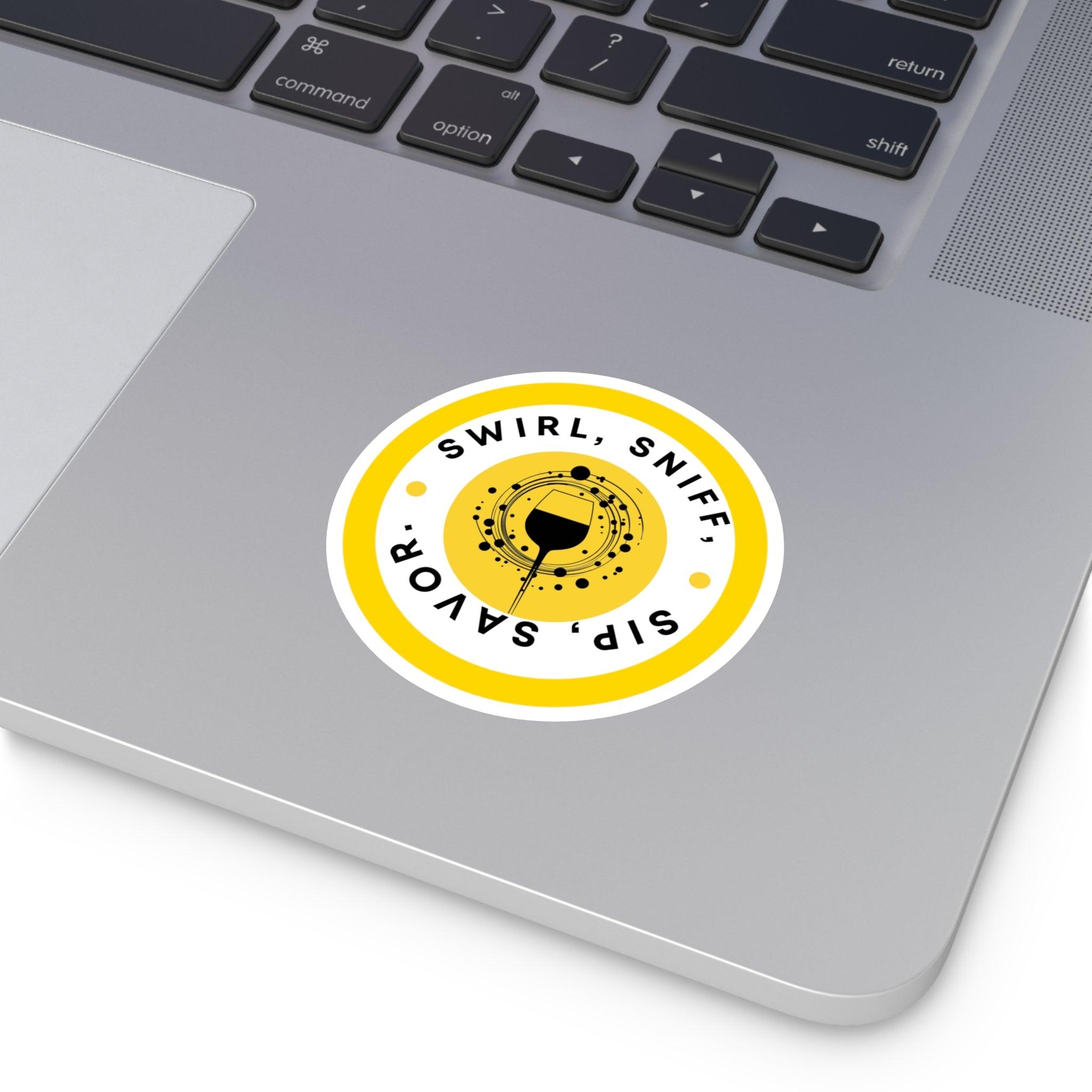 Wine Tasting Round Stickers, Indoor\Outdoor - SOMM DIGI