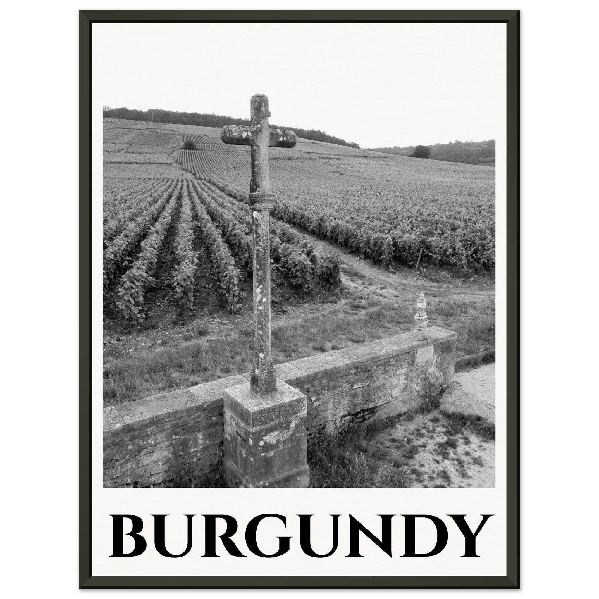 Timeless Elegance: The Burgundy Vineyard Poster - SOMM DIGI