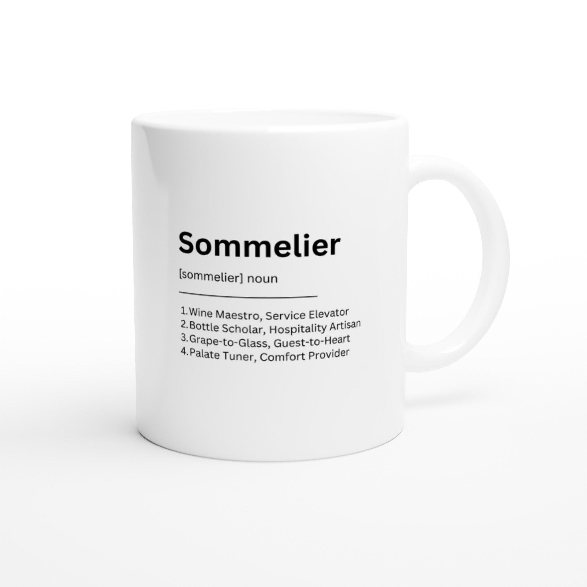 Sommelier White 11oz Ceramic Mug - SOMM DIGI