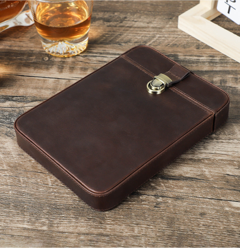 Horse Leather Cigar Box Handmade