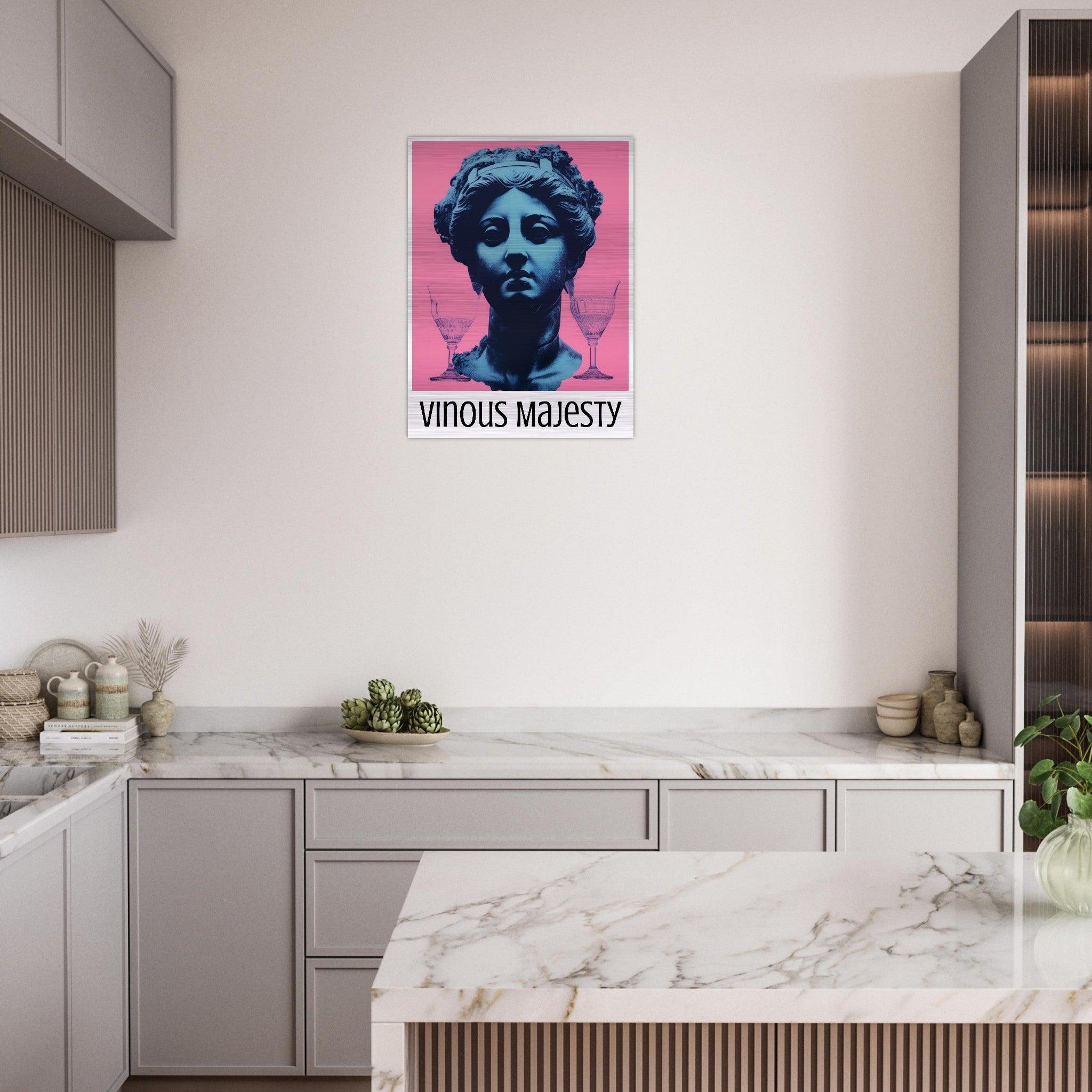 Vinous Majesty: Classic Elegance on Brushed Aluminum - SOMM DIGI