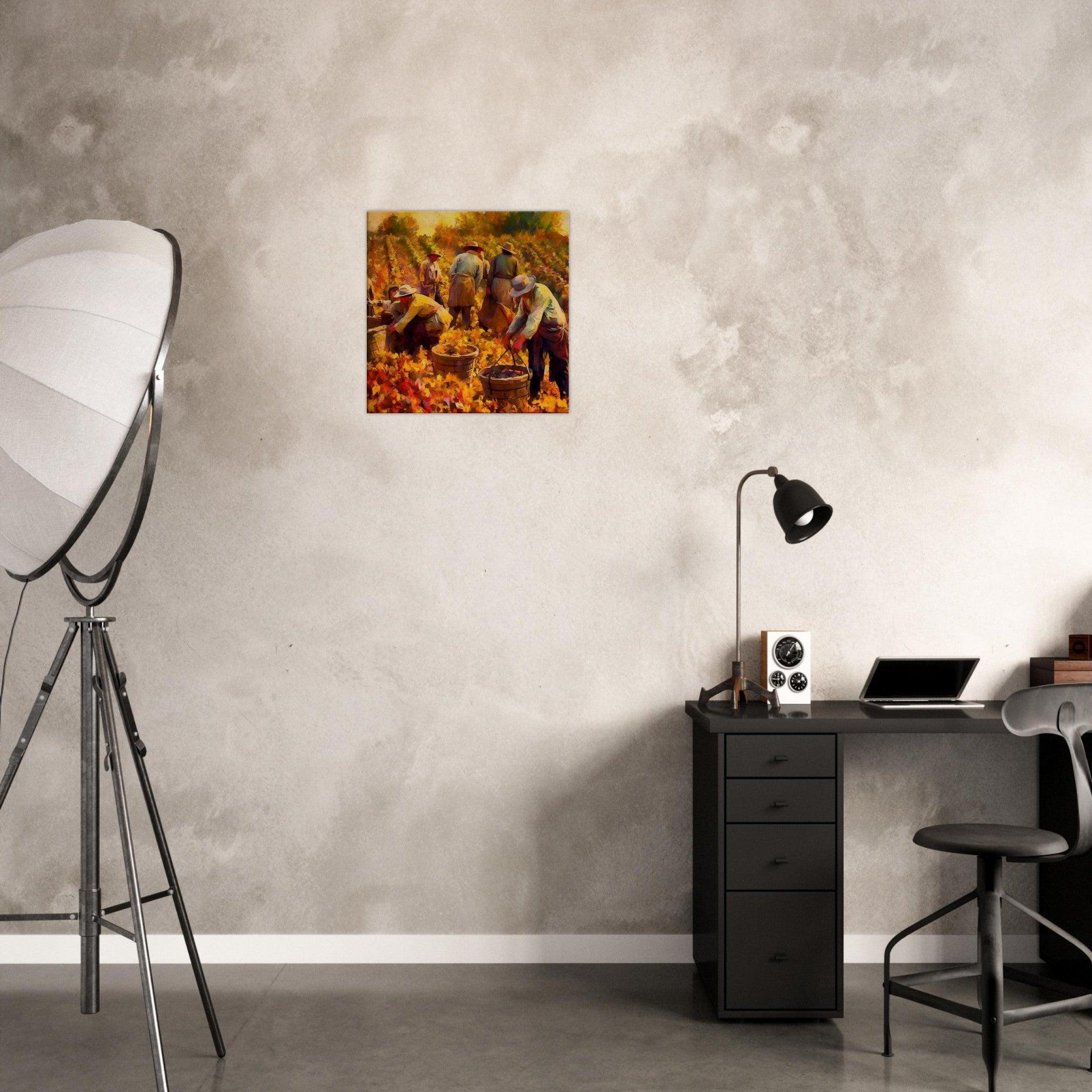 Impressionist Harvest Canvas - A Vineyard's Story in Brushstrokes - SOMM DIGI