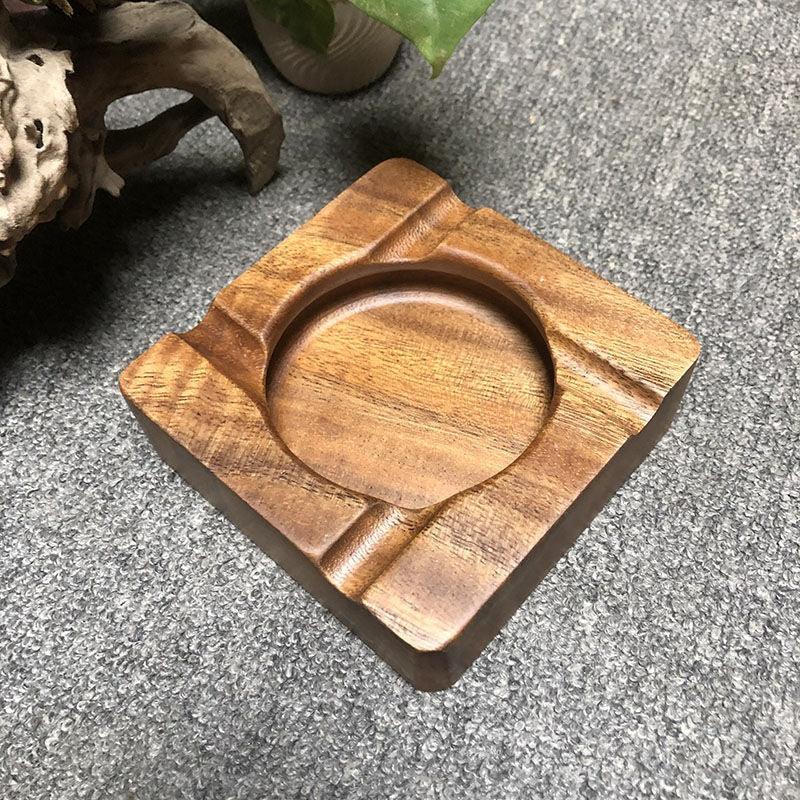 Cigar Ashtray Walnut Solid Wood - SOMM DIGI