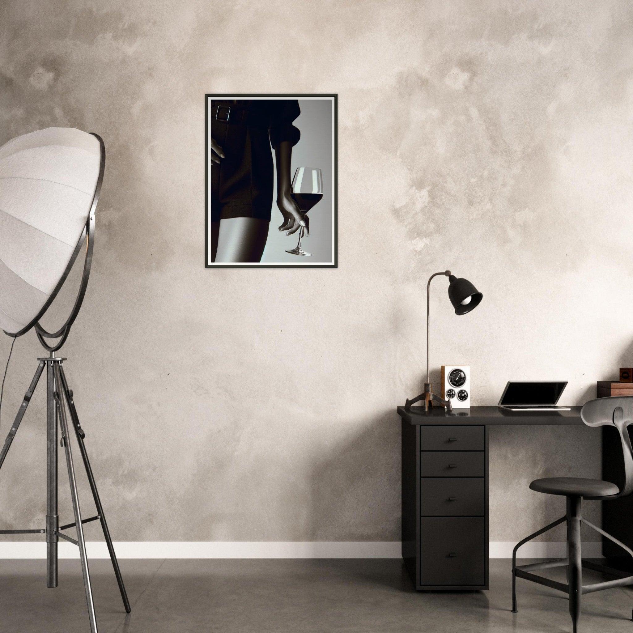 Contemporary Elegance Framed Wine Poster - SOMM DIGI