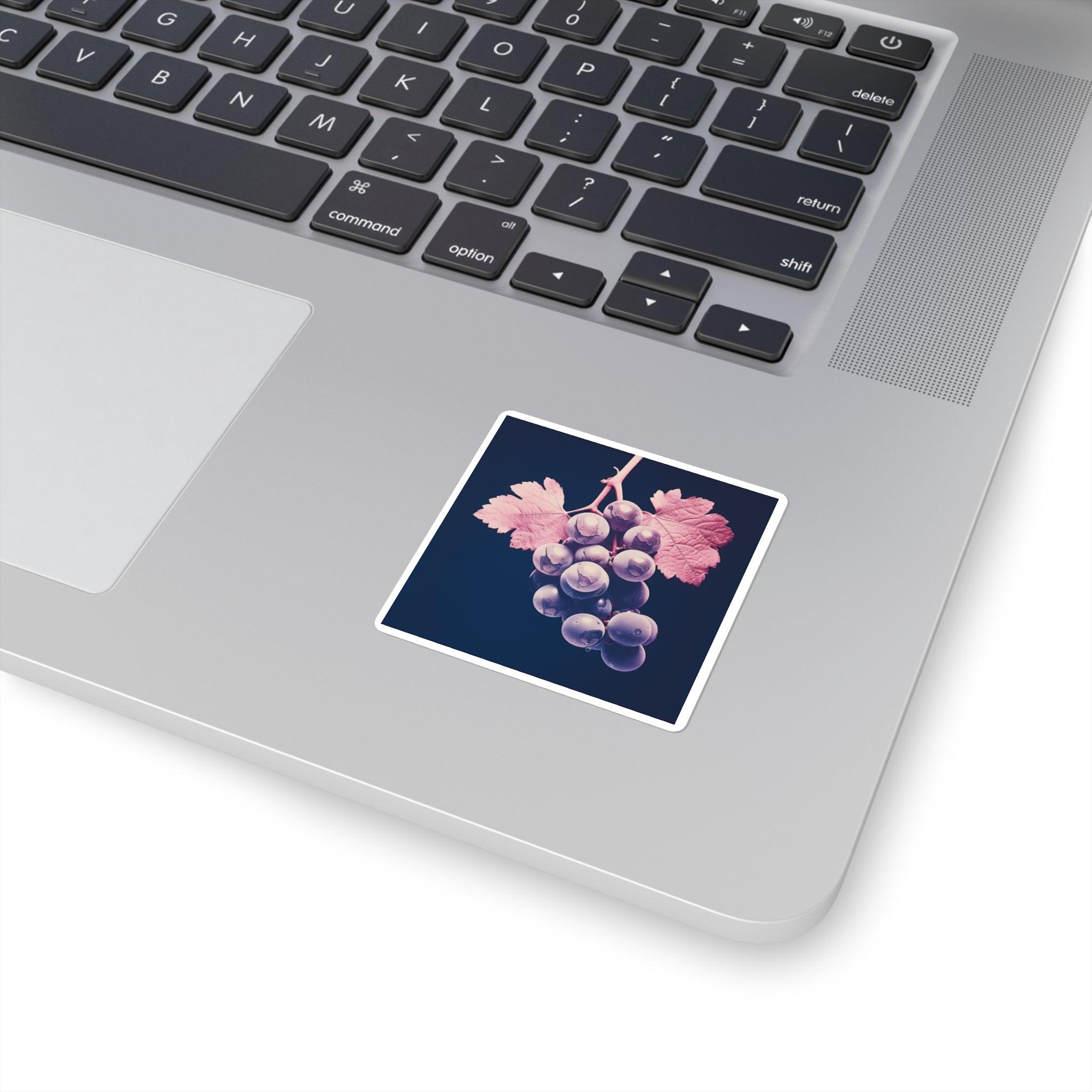 Grape Square Stickers - SOMM DIGI