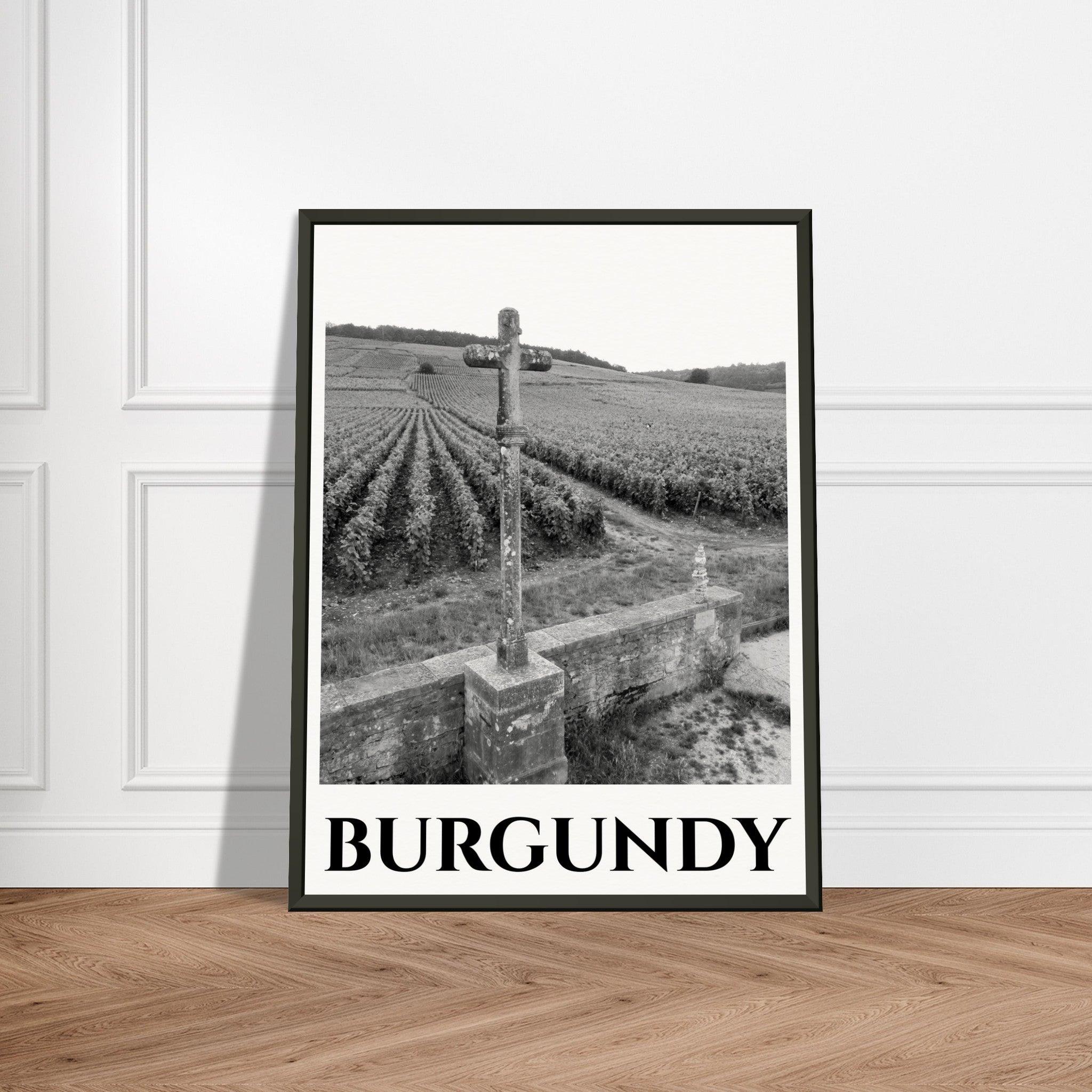 Timeless Elegance: The Burgundy Vineyard Poster - SOMM DIGI