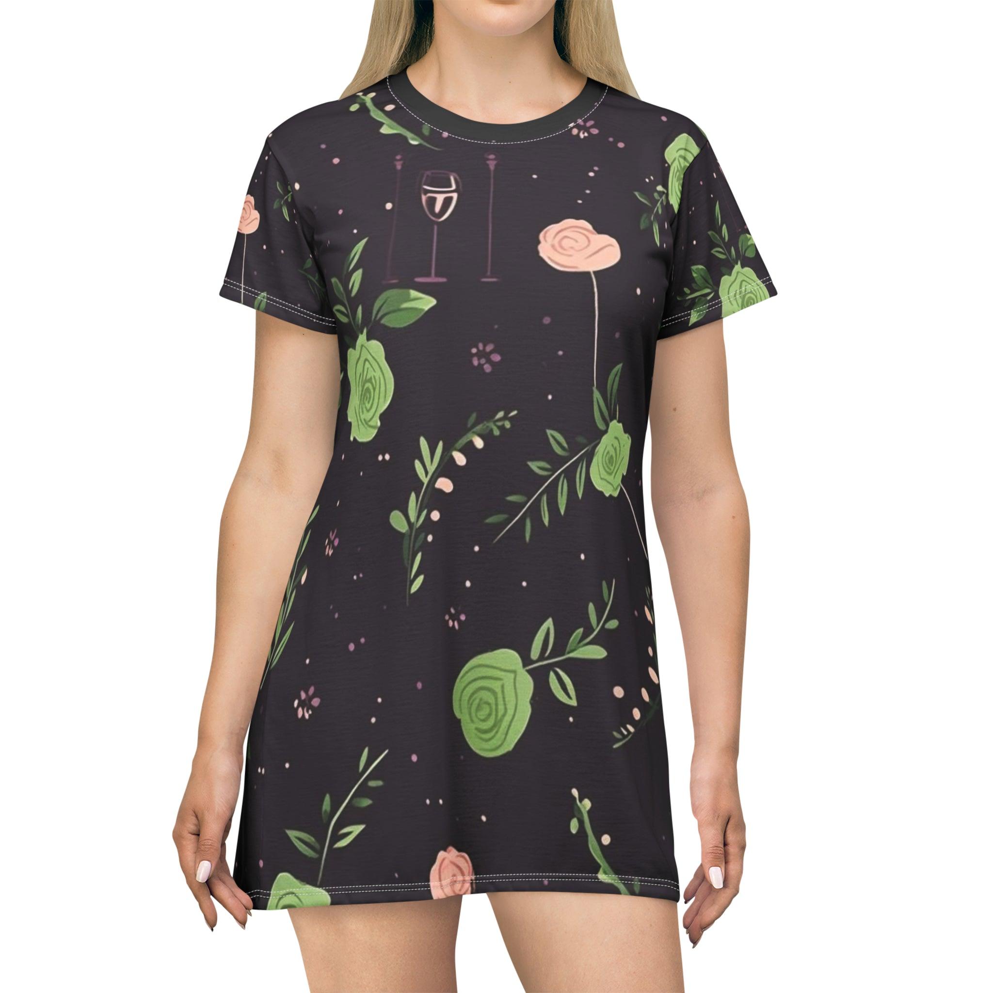 Wine T-Shirt Dress - SOMM DIGI