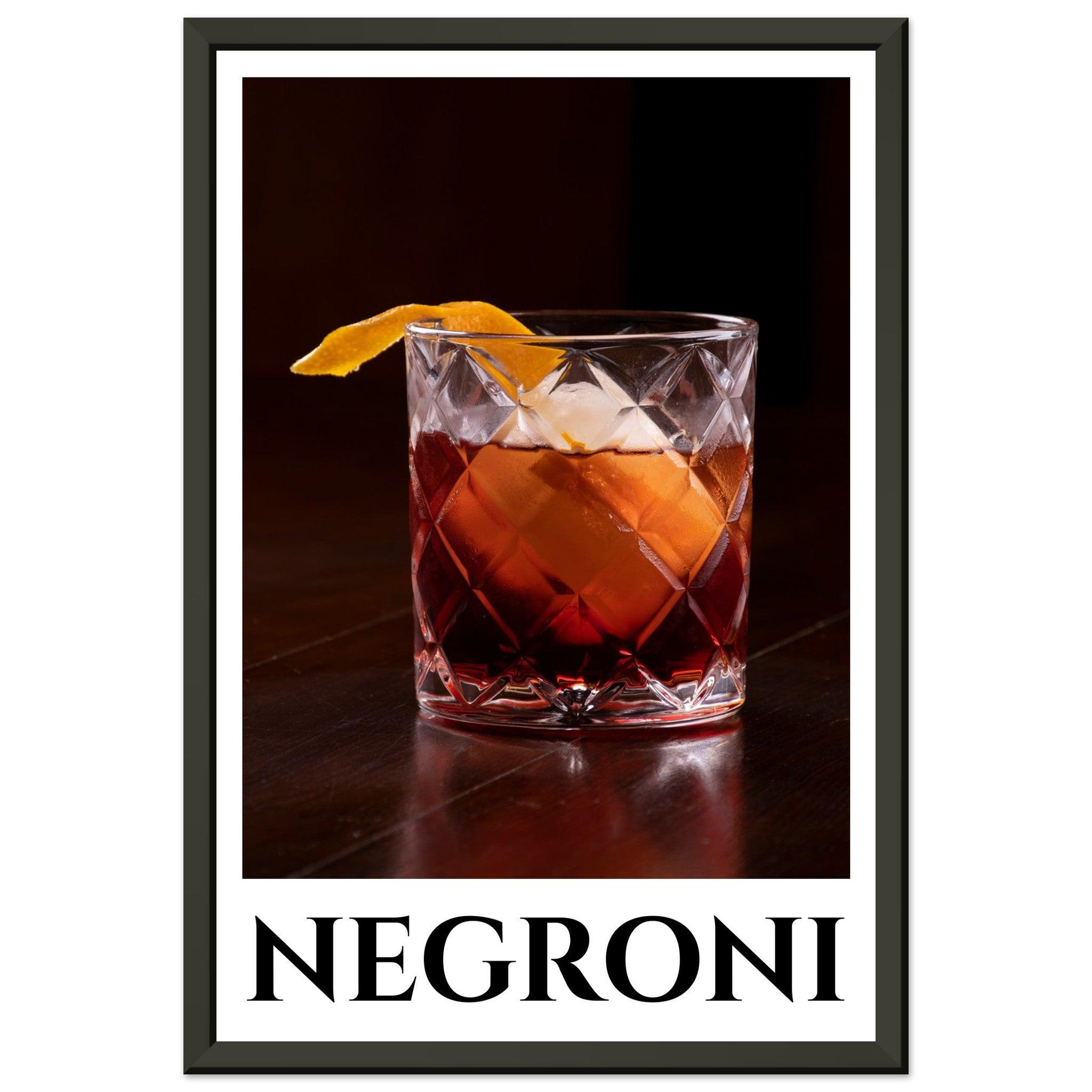 Bold Flavors Captured: The Classic Negroni Poster - SOMM DIGI