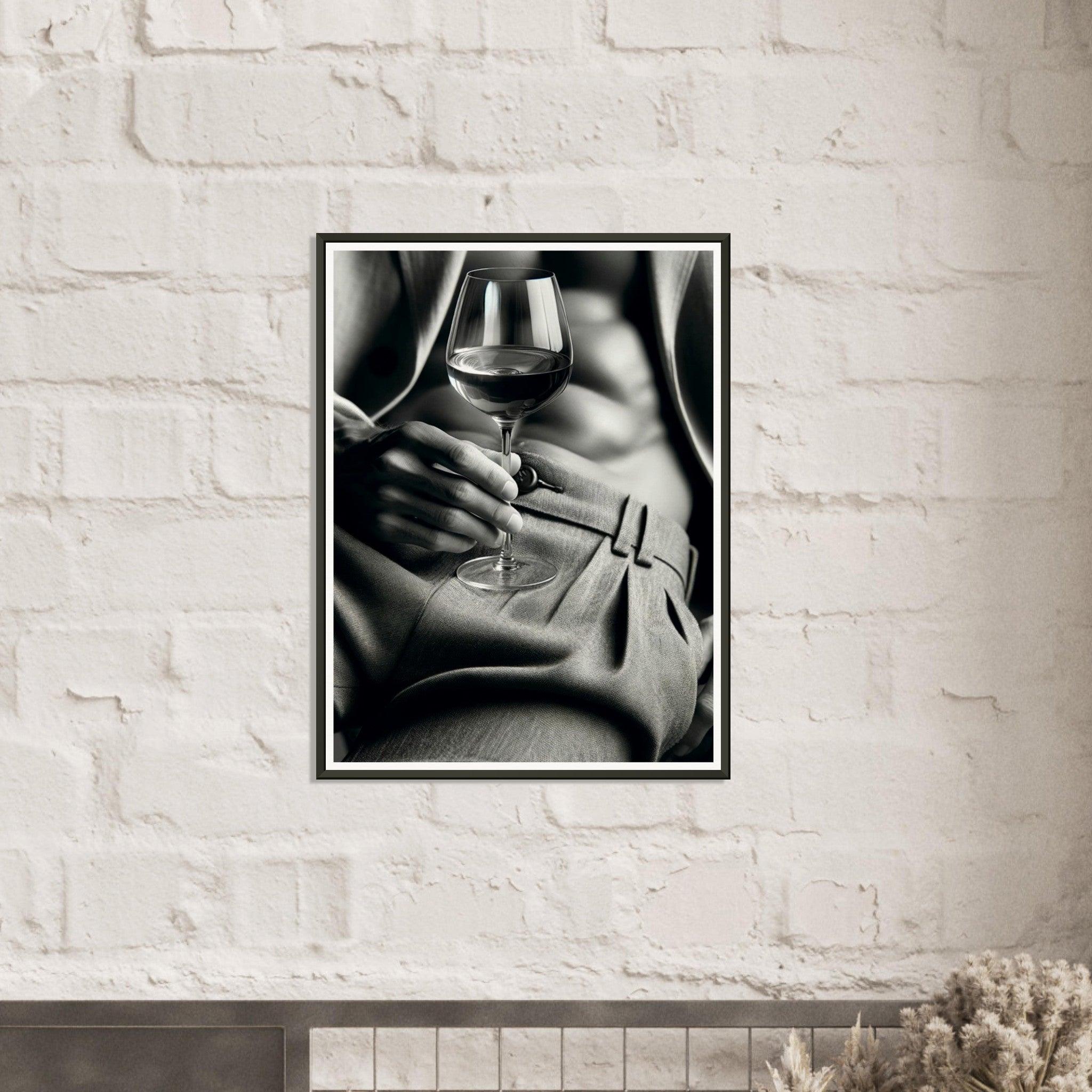 Refined Sip Framed Wine Poster - SOMM DIGI