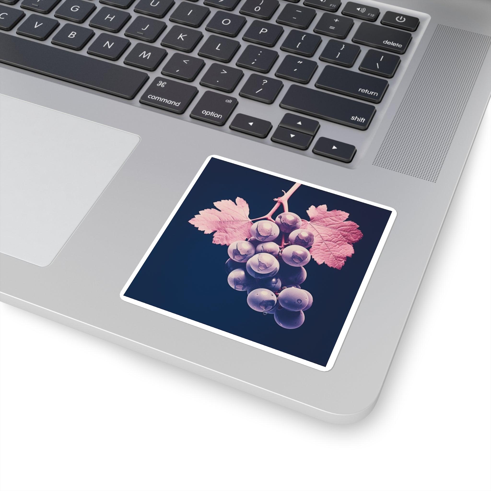Grape Square Stickers - SOMM DIGI