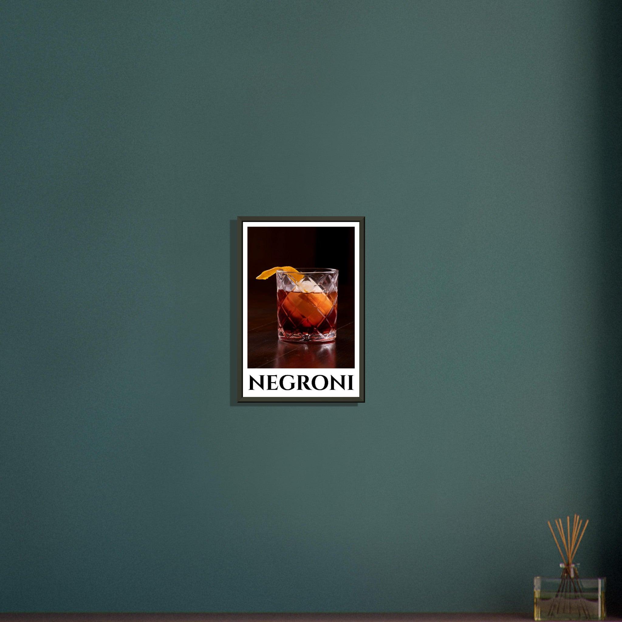 Bold Flavors Captured: The Classic Negroni Poster - SOMM DIGI