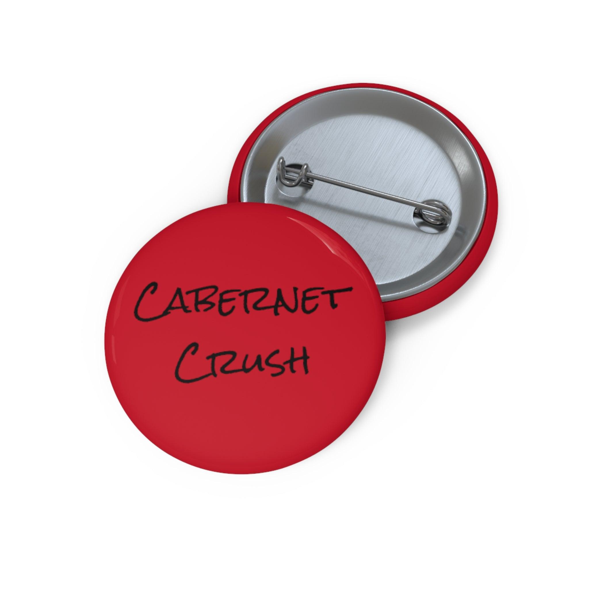 Cabernet Crush Pin Buttons - SOMM DIGI