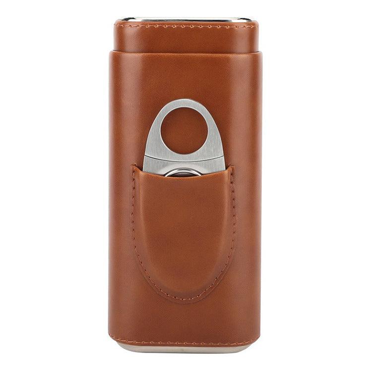 Two-end Hardware With Cigar Cutter, Cigar Holster, Portable Humidor - SOMM DIGI