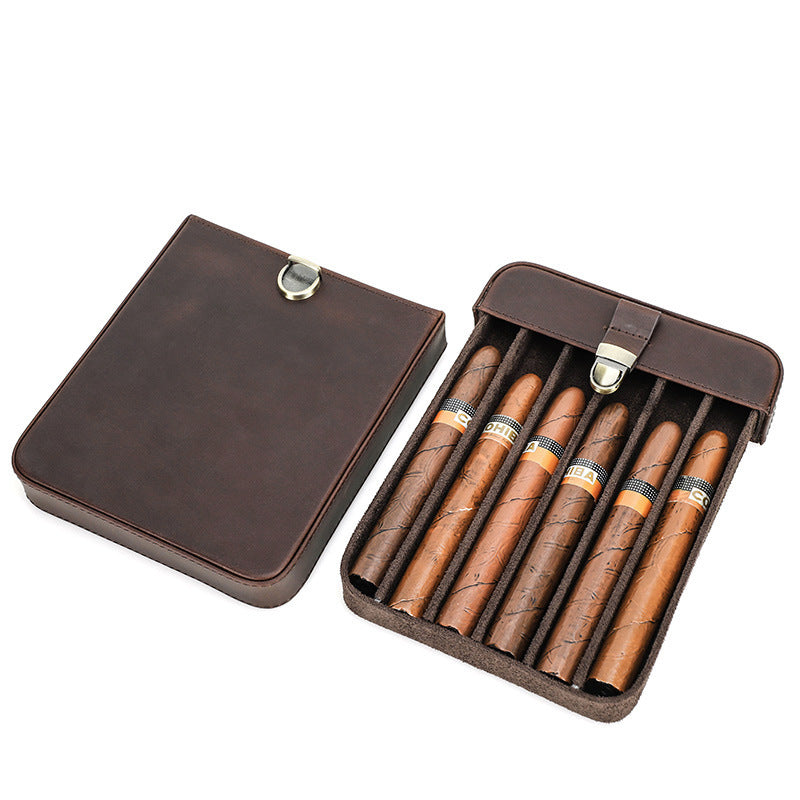 Leather Cigar Box Handmade