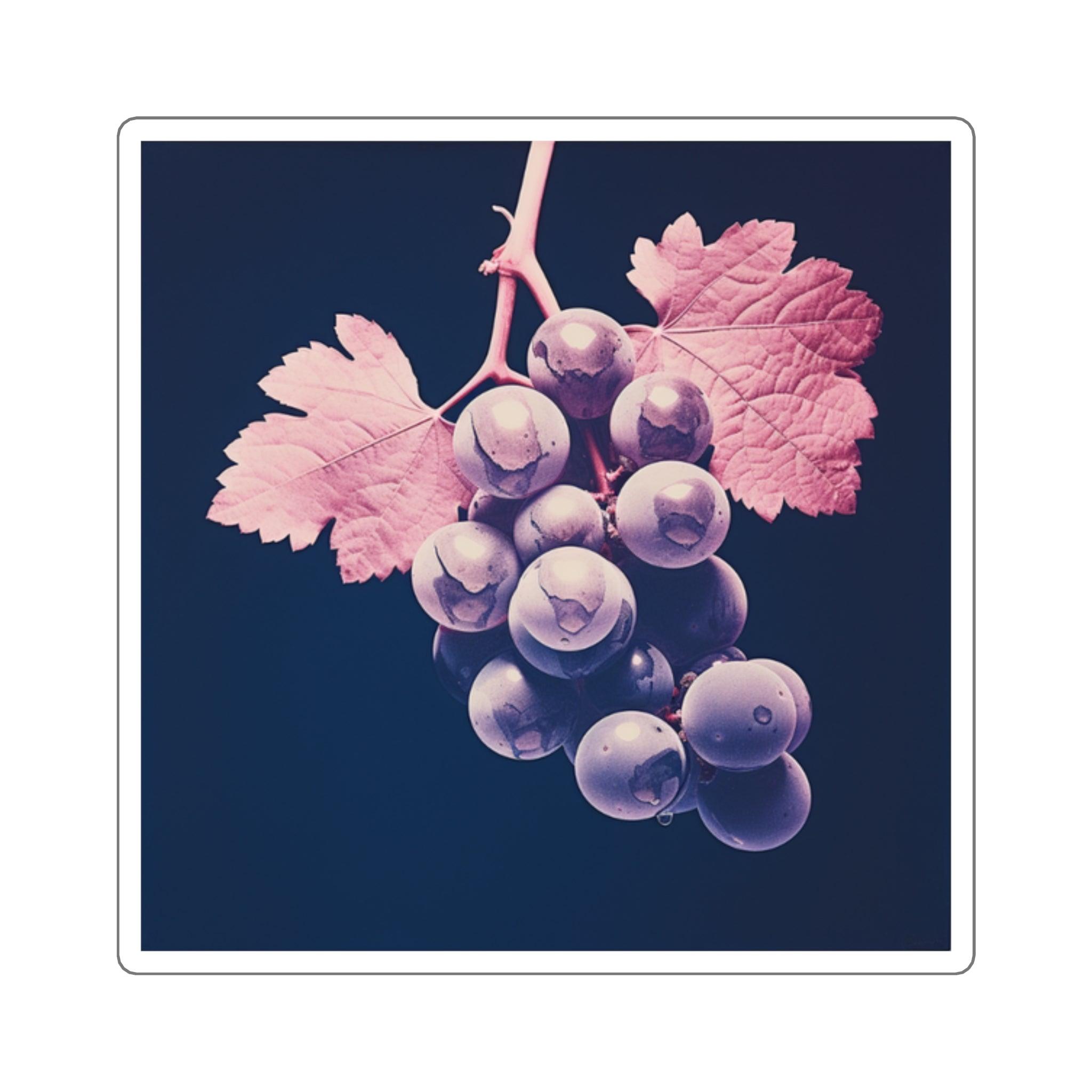 Grape Square Stickers - SOMM DIGI