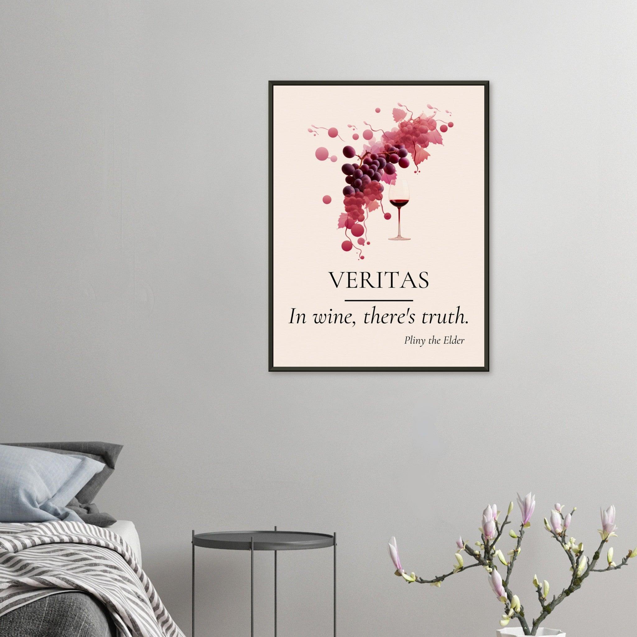 Truth in Every Sip - Wine Quotes Wall Art - SOMM DIGI