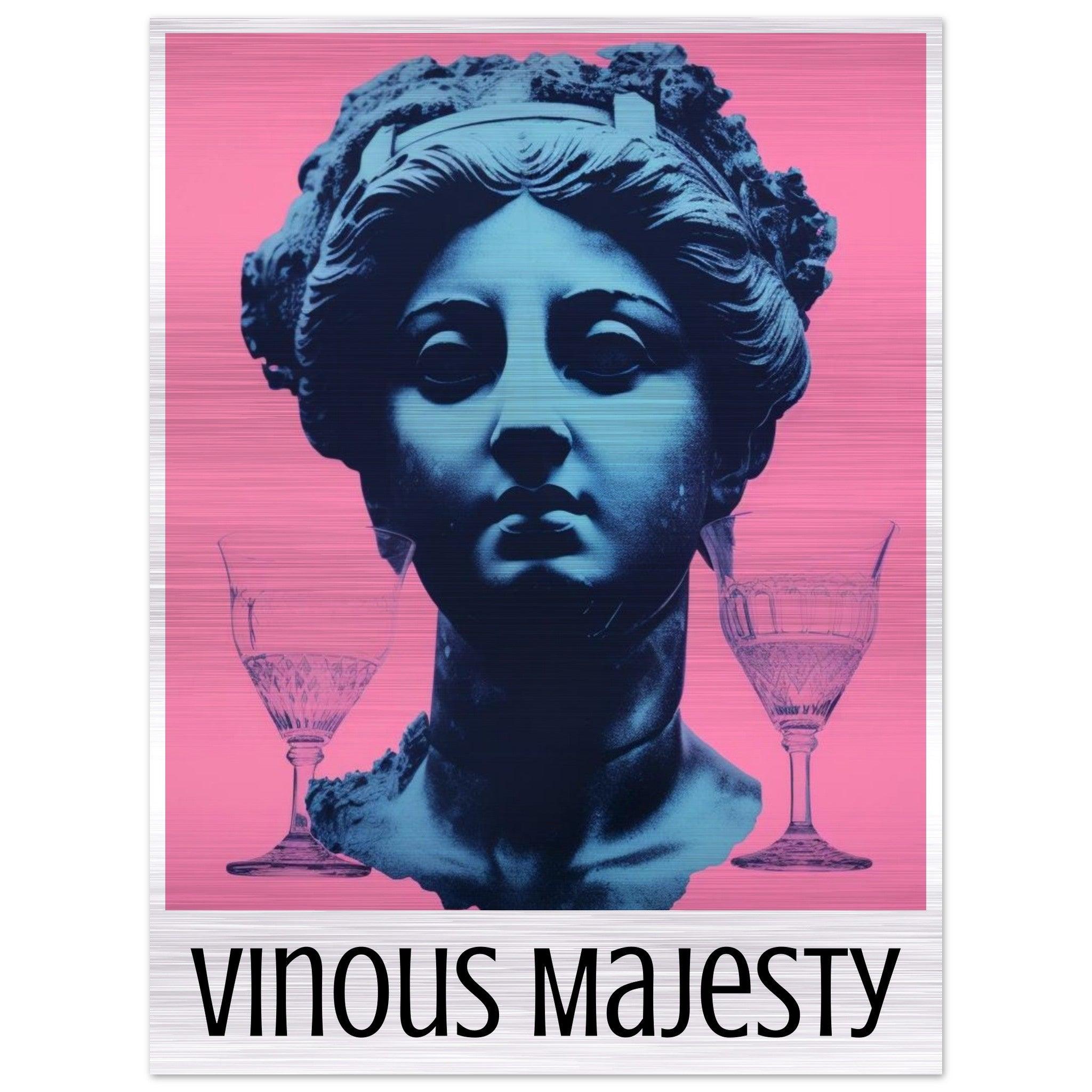 Vinous Majesty: Classic Elegance on Brushed Aluminum - SOMM DIGI