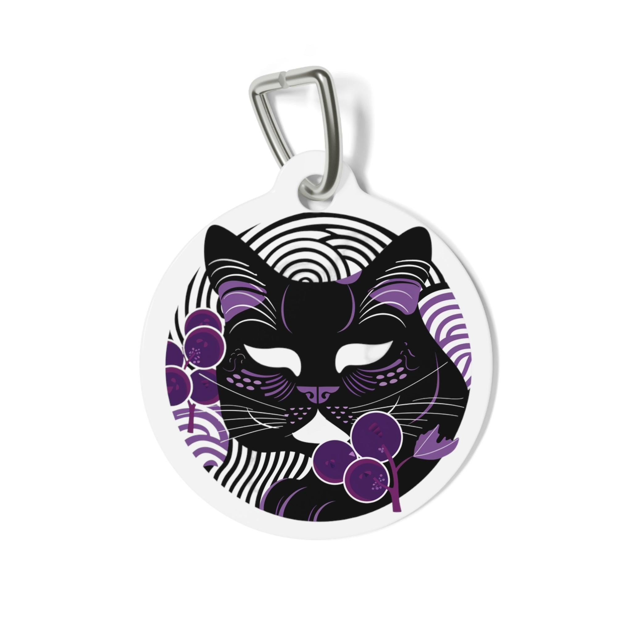 Midnight Florals: Wine & Whiskers Elegance Tag - SOMM DIGI