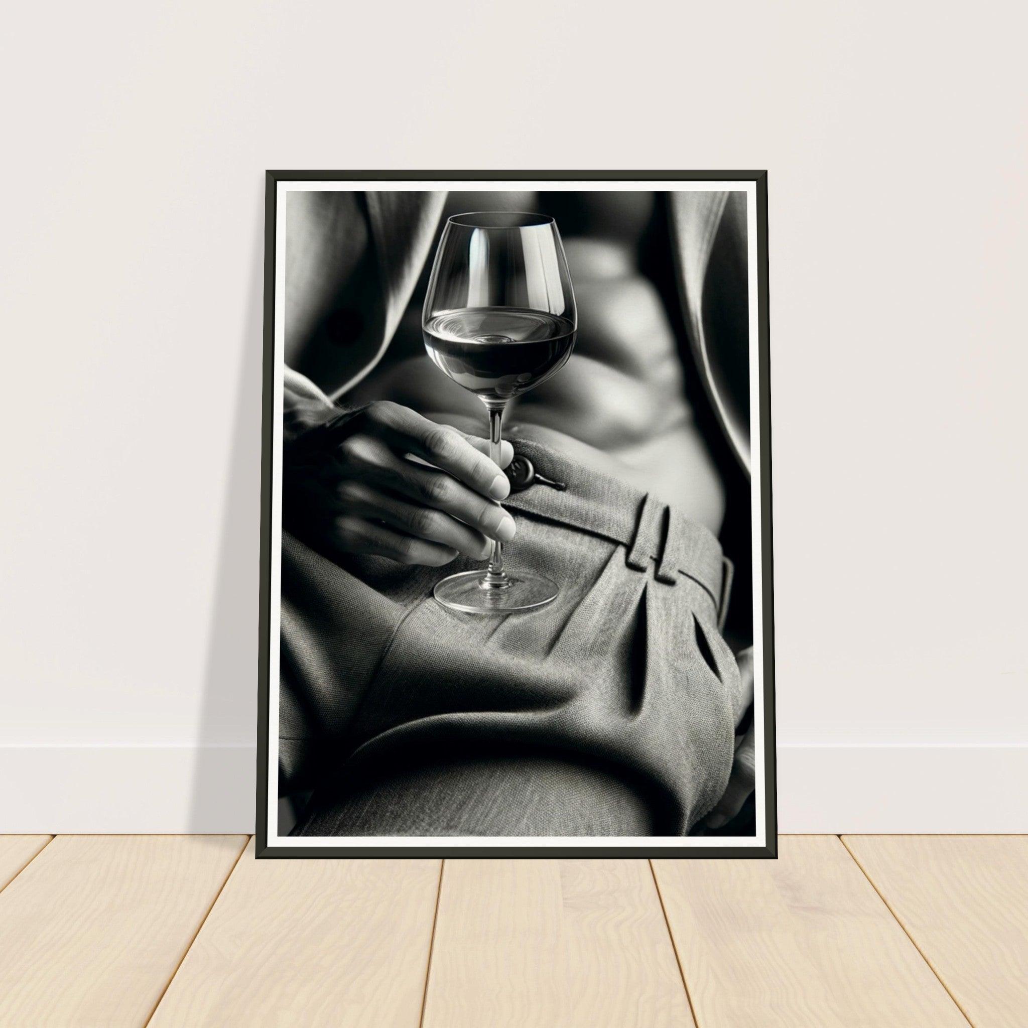 Refined Sip Framed Wine Poster - SOMM DIGI