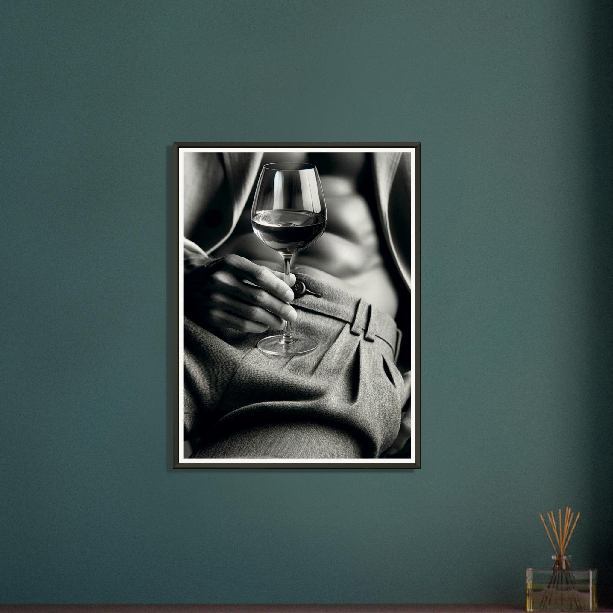 Refined Sip Framed Wine Poster - SOMM DIGI