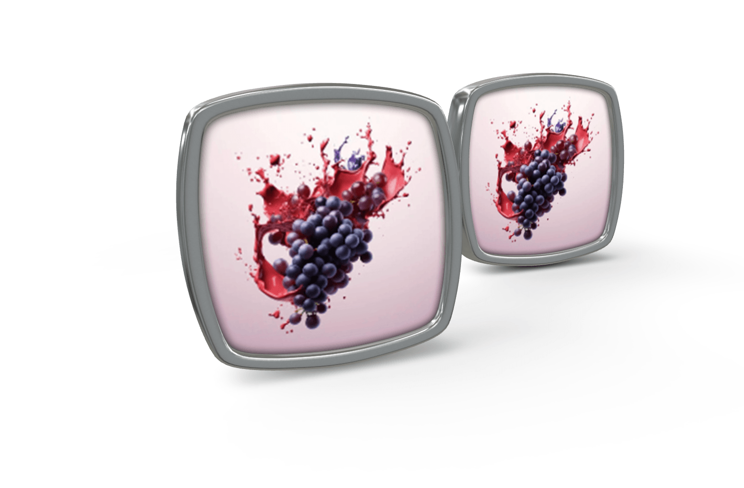 Vintner's Splash Cufflinks - A Toast to Style" - SOMM DIGI