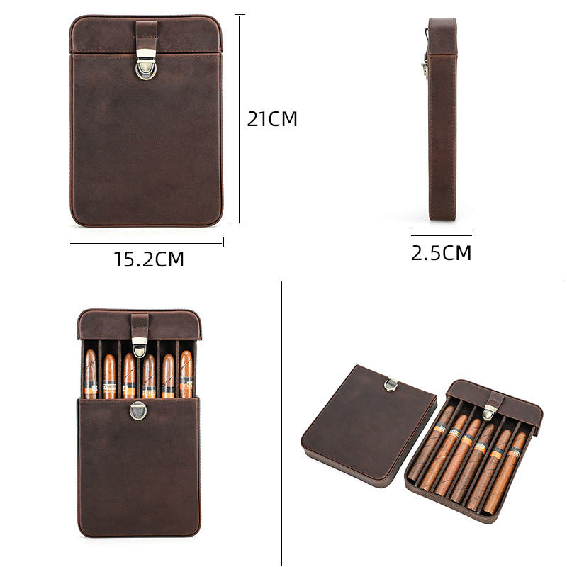 Leather Cigar Box Handmade