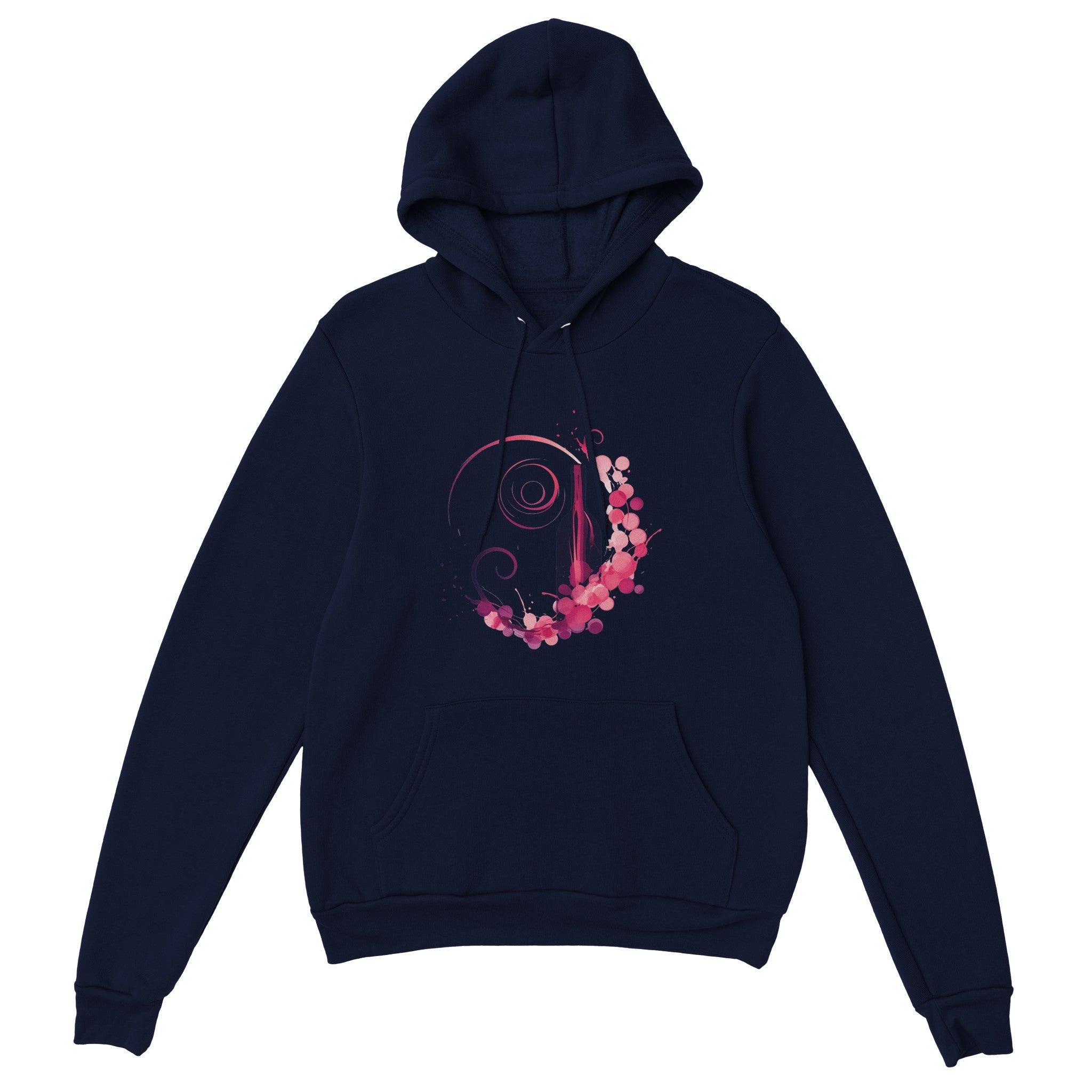 Rosé All Day: Cozy Unisex Pullover Premium Hoodie with Wine Design - SOMM DIGI