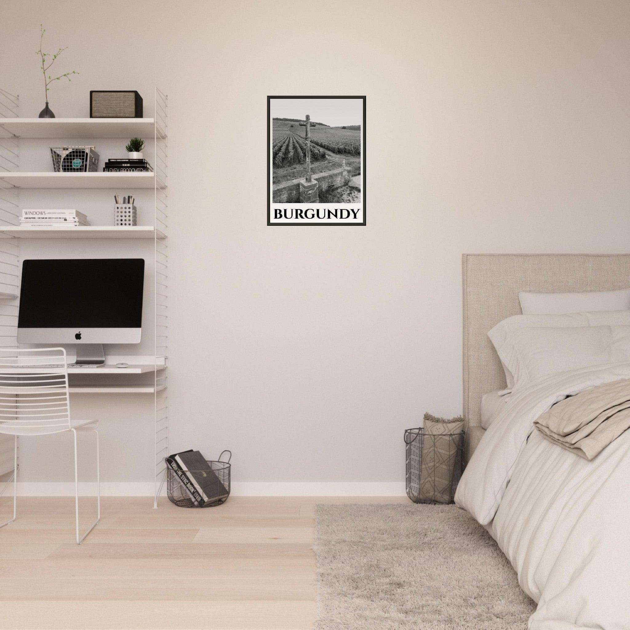 Timeless Elegance: The Burgundy Vineyard Poster - SOMM DIGI