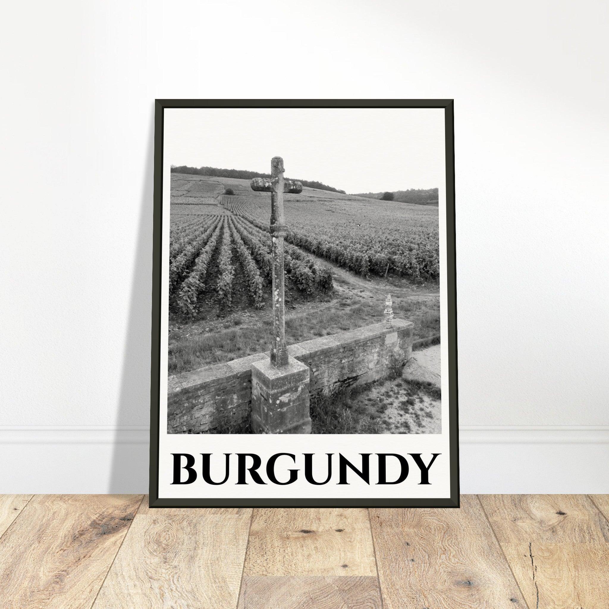 Timeless Elegance: The Burgundy Vineyard Poster - SOMM DIGI