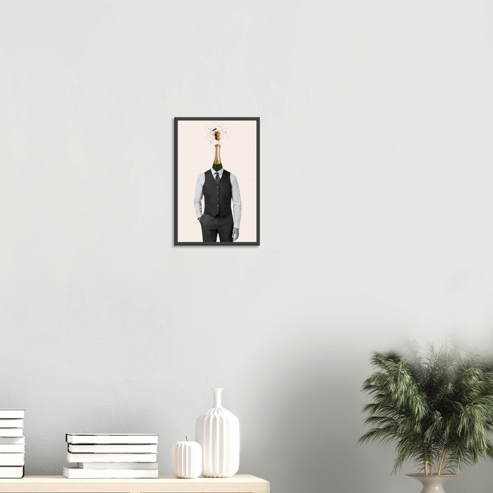 champagne wall art canvas