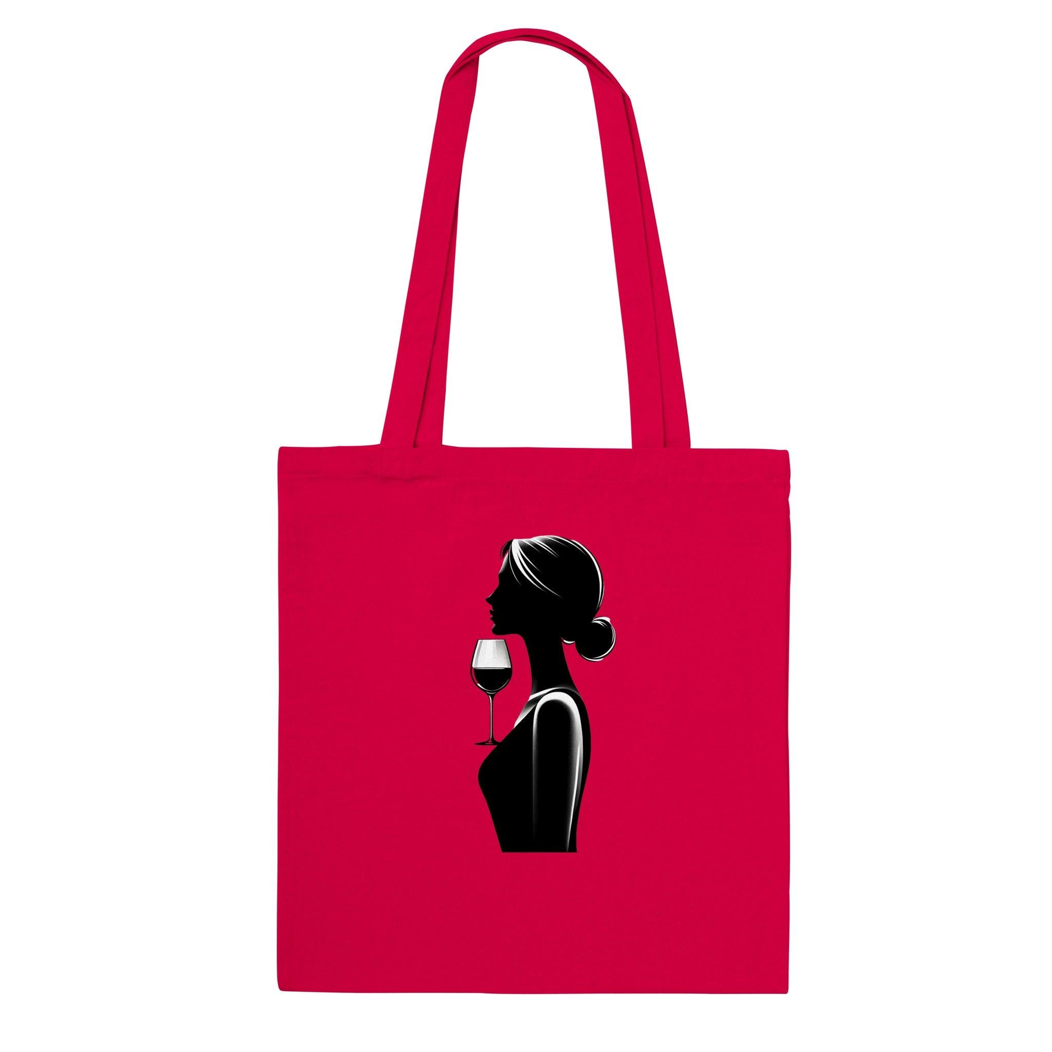 Elegant Wine Connoisseur Cotton Tote Bag - SOMM DIGI
