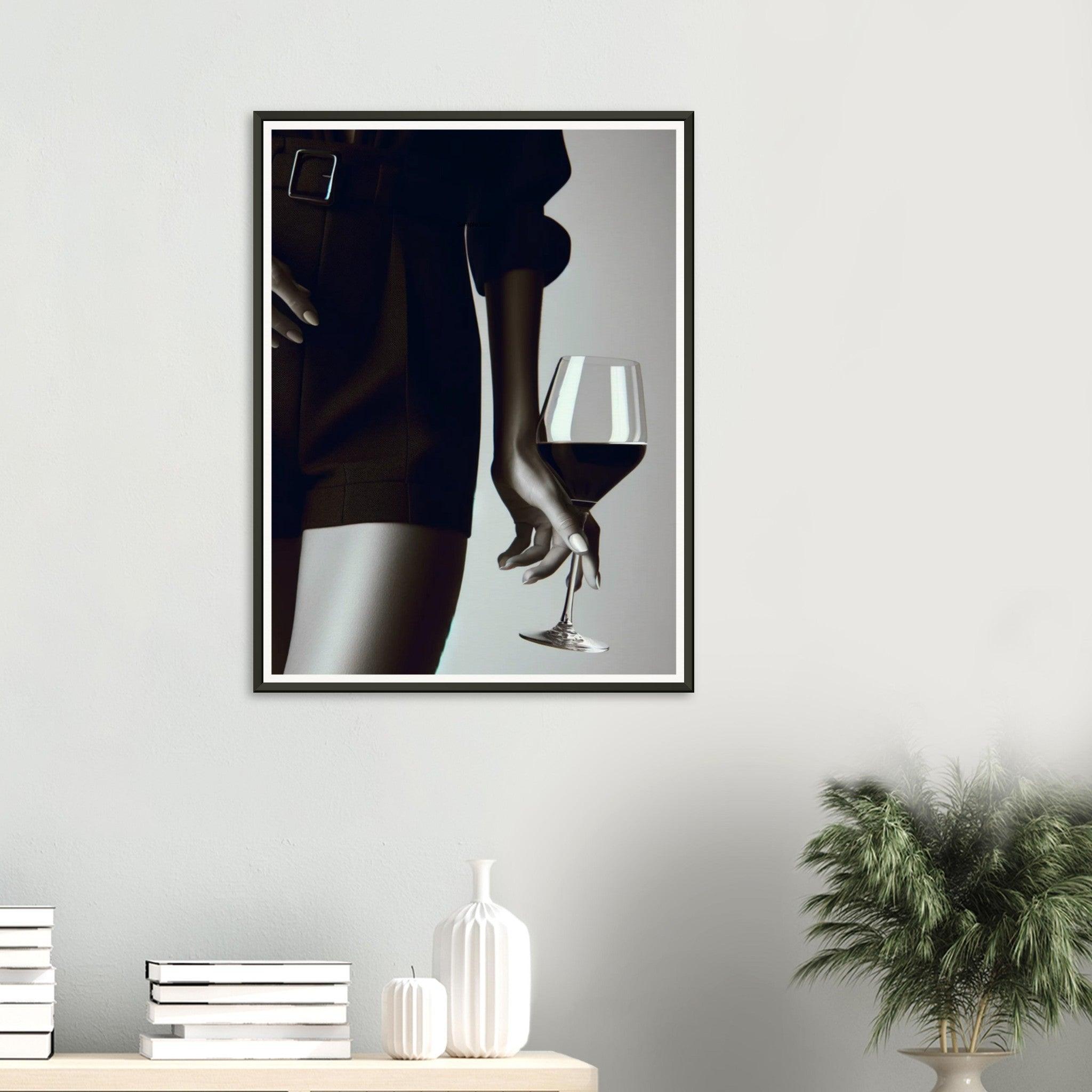 Contemporary Elegance Framed Wine Poster - SOMM DIGI