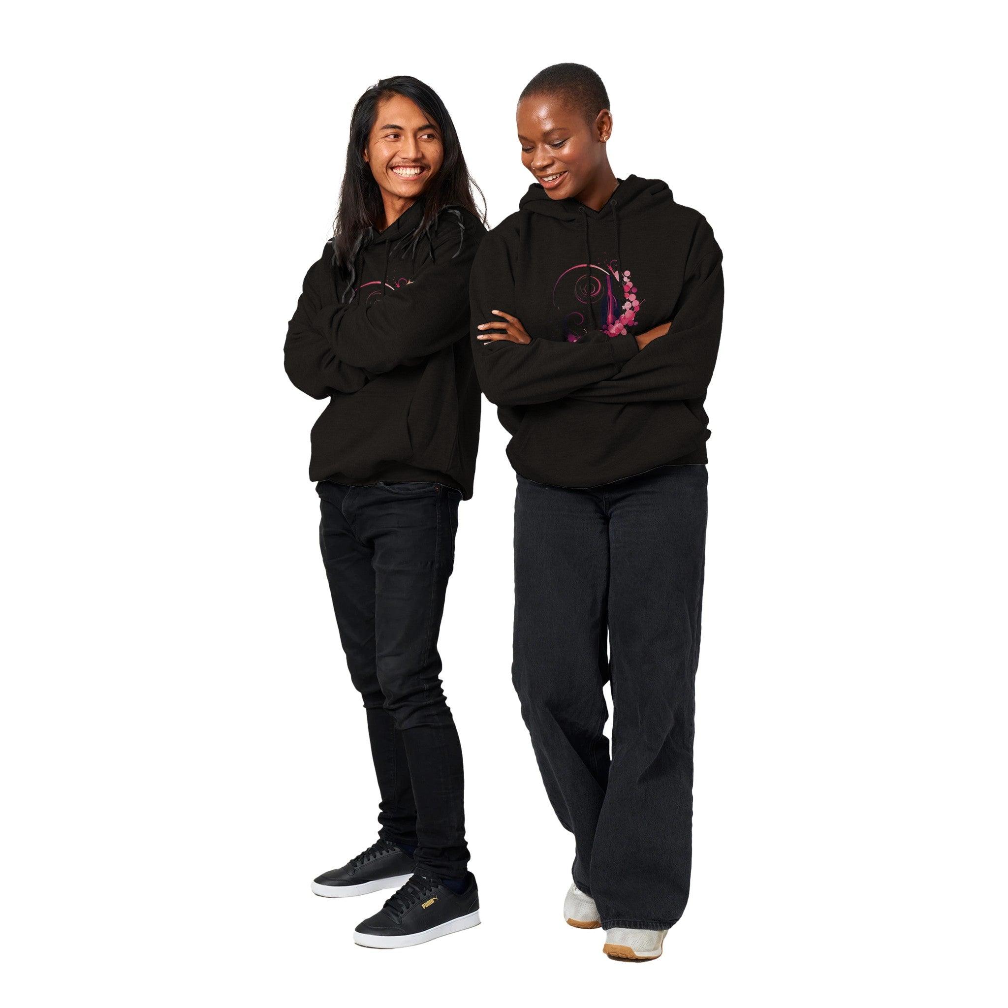 Rosé All Day: Cozy Unisex Pullover Premium Hoodie with Wine Design - SOMM DIGI
