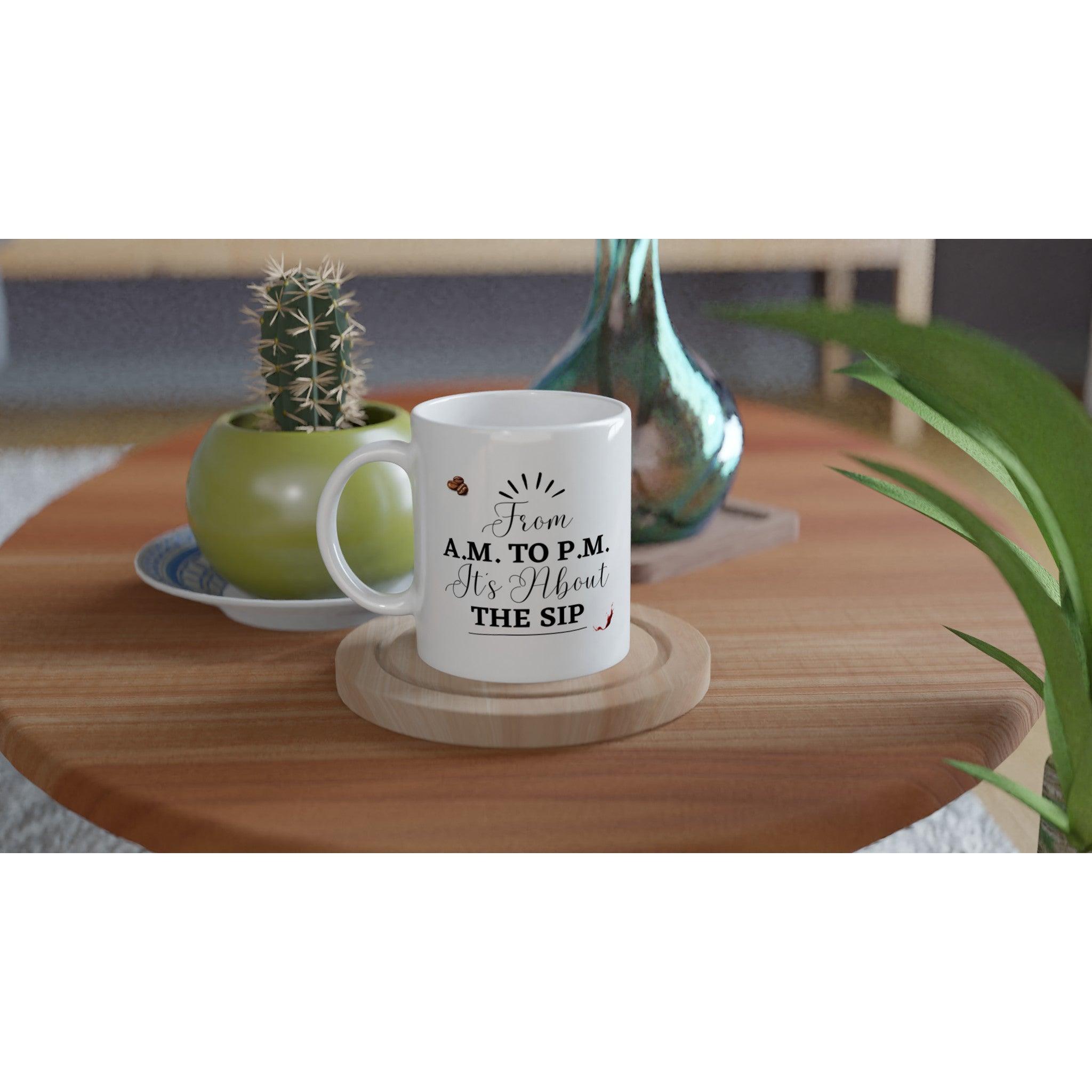 White 11oz Ceramic Mug - SOMM DIGI