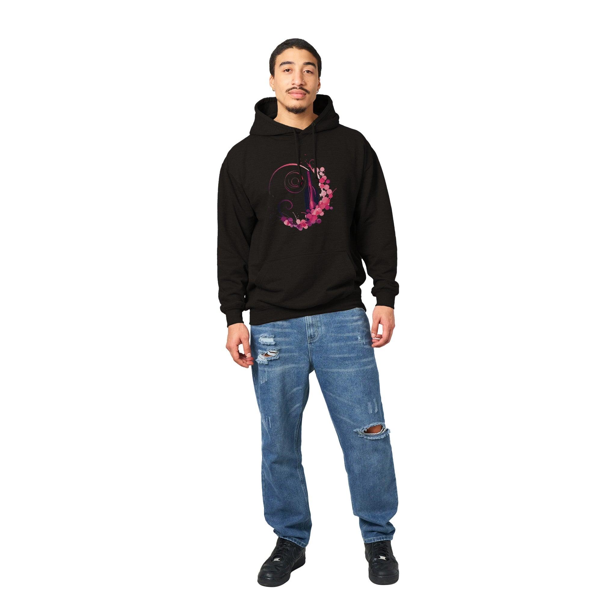 Rosé All Day: Cozy Unisex Pullover Premium Hoodie with Wine Design - SOMM DIGI