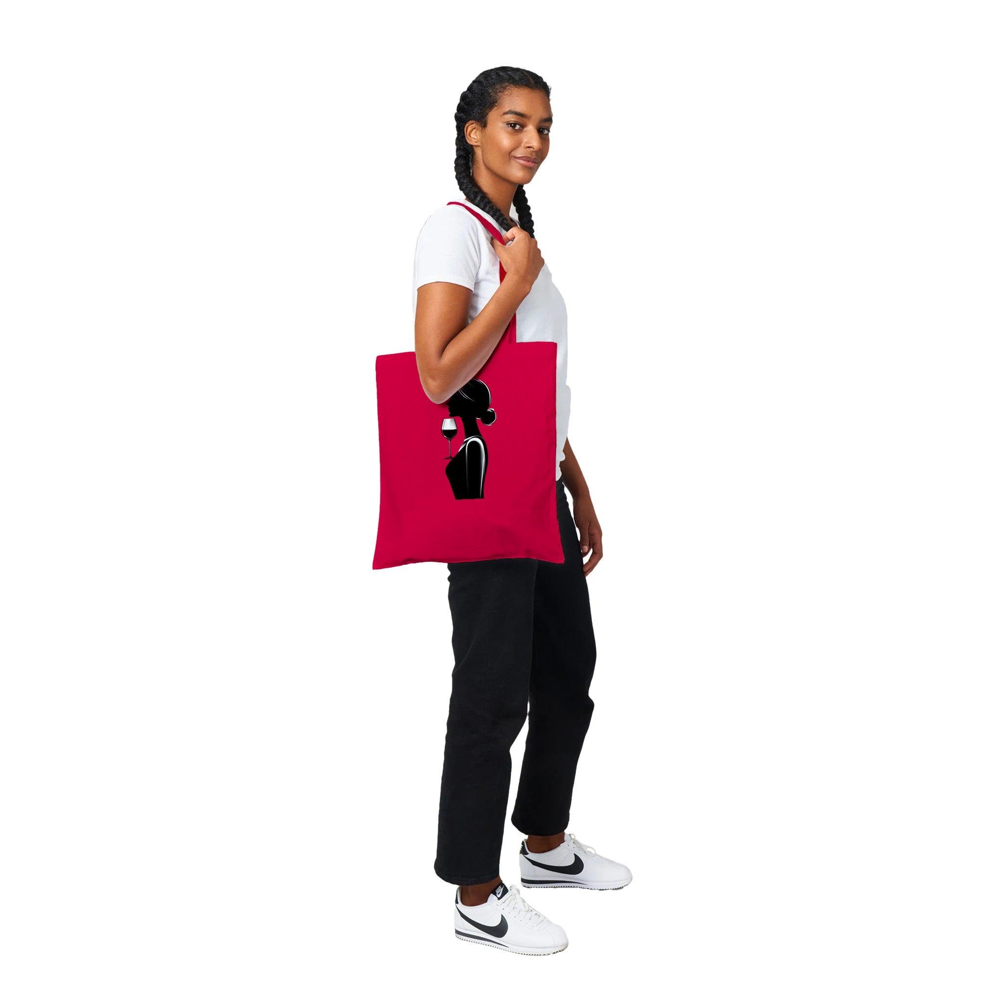 Elegant Wine Connoisseur Cotton Tote Bag - SOMM DIGI