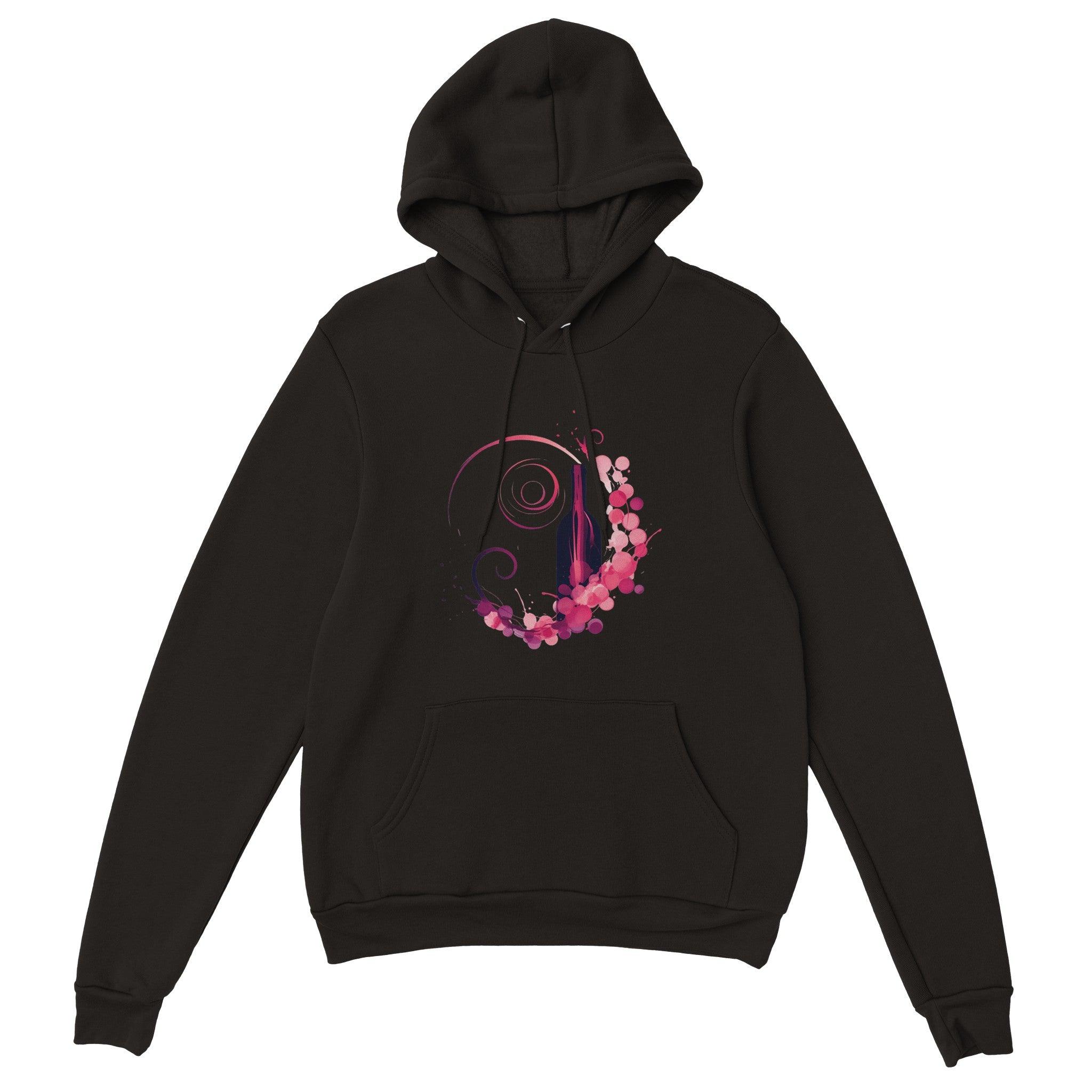 Rosé All Day: Cozy Unisex Pullover Premium Hoodie with Wine Design - SOMM DIGI