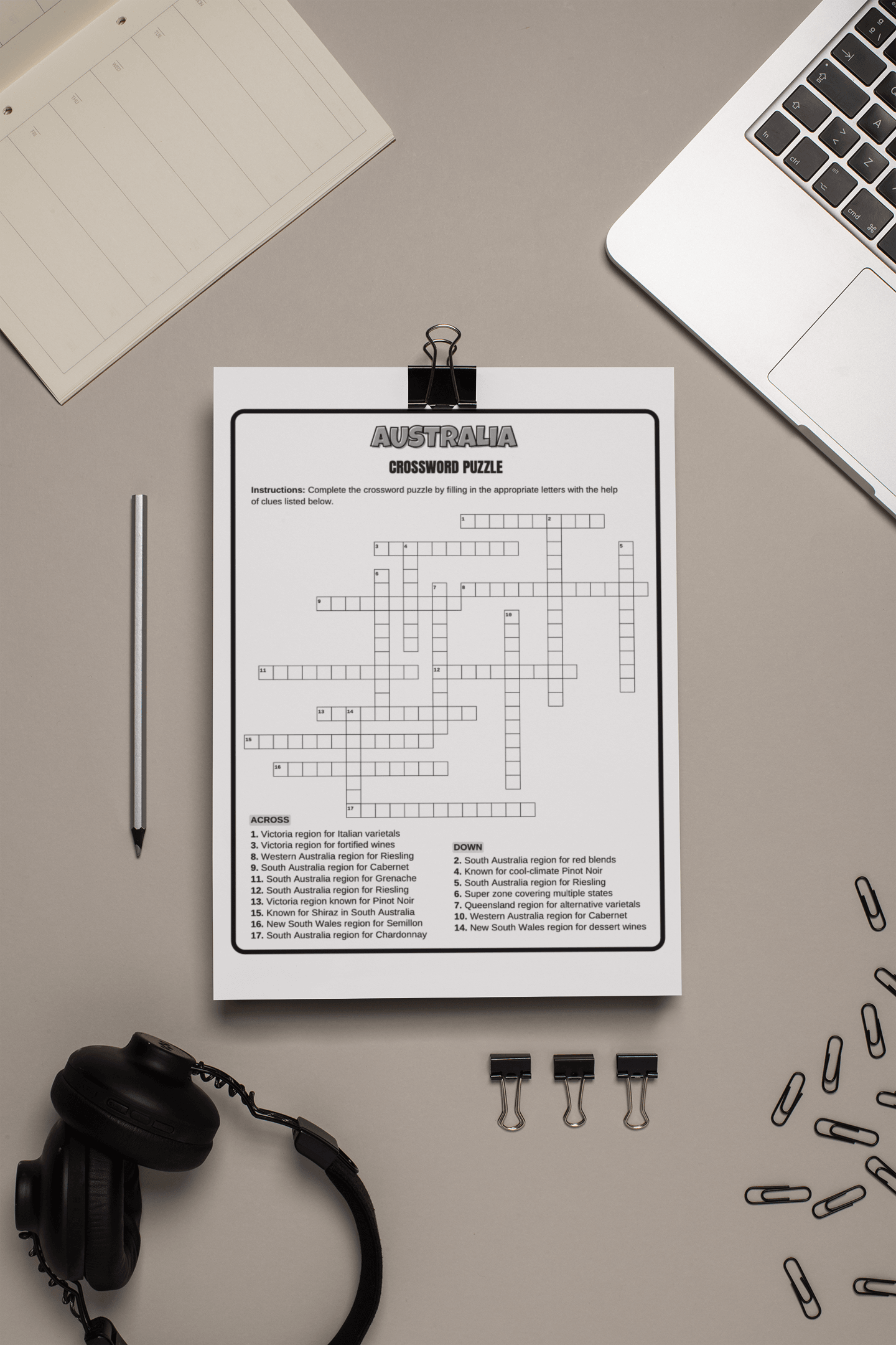 Vine to Mind: Sommelier Crossword Series - Levels 1 & 2 - SOMM DIGI