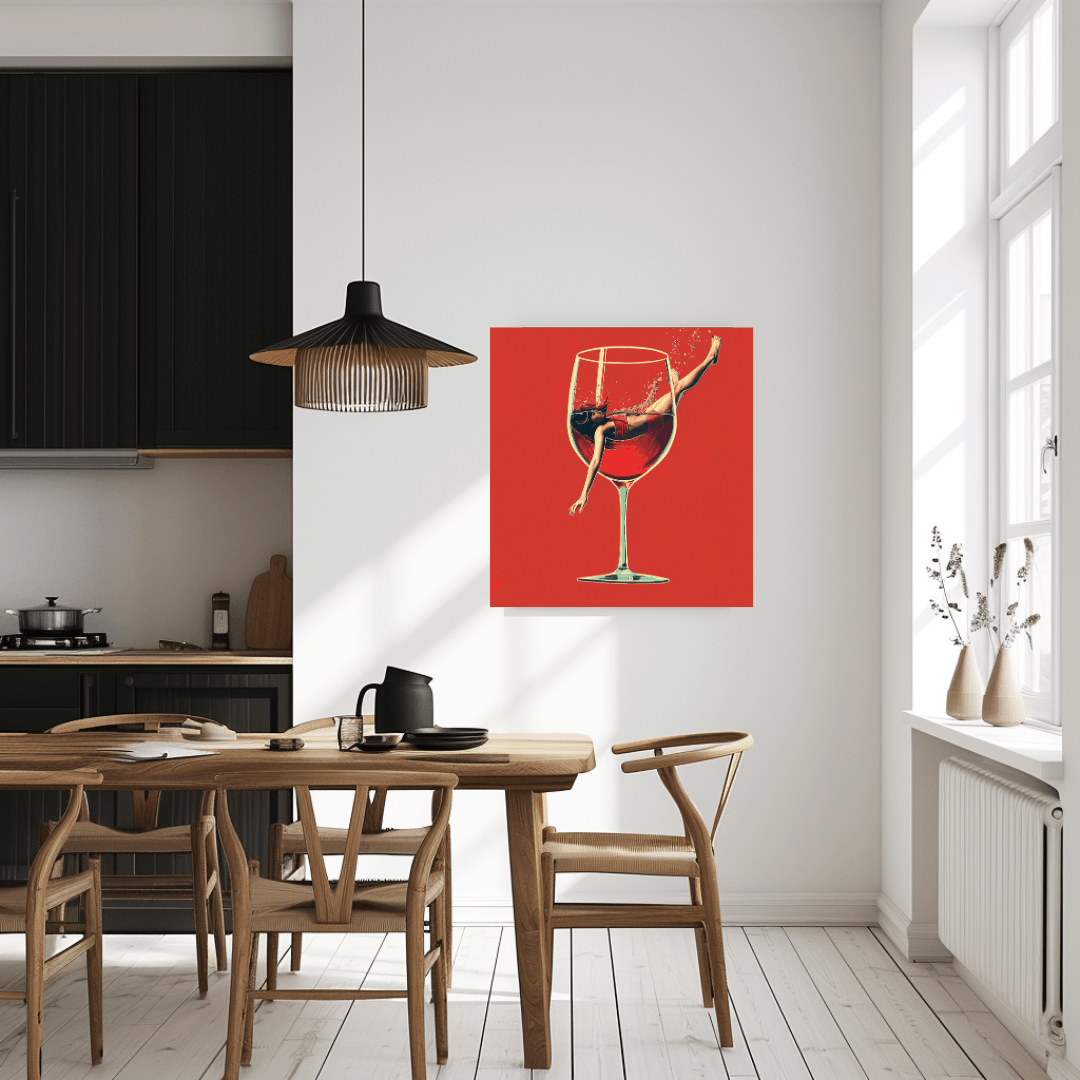 kitchen wall art wine canvas