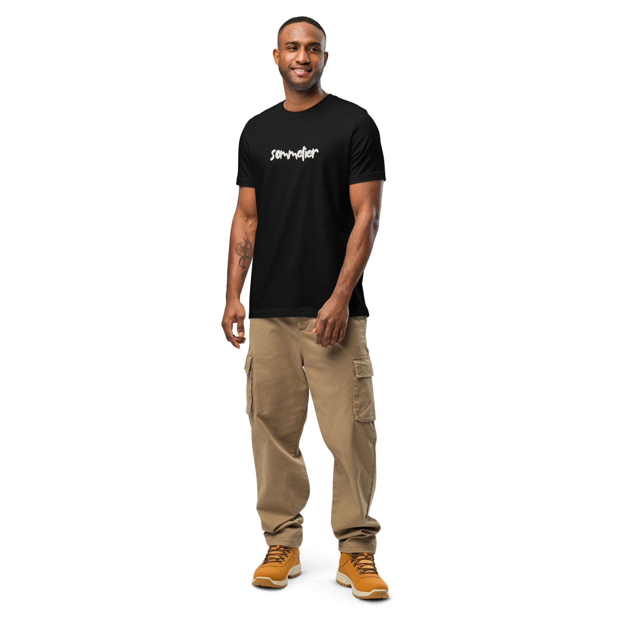 Fluid Sommelier Script T-Shirt – Unisex Style for Sommeliers - SOMM DIGI
